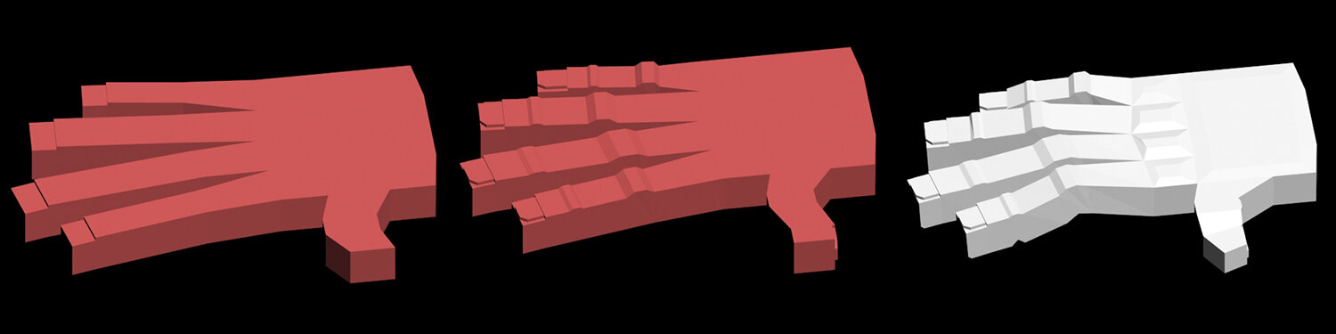 clown hand development
