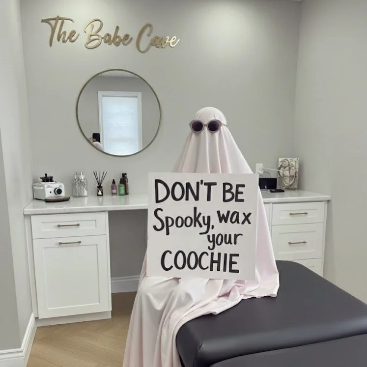 Scare away the stubble 👻 Smooth is always in style &mdash; especially this spooky season 💖 #BrazilianWax #StaySmooth #TheBabeCave
