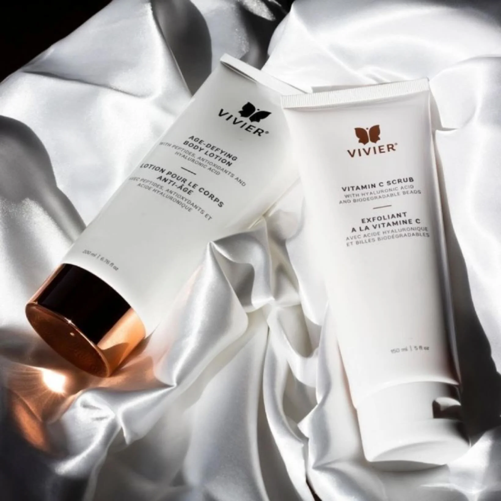 The perfect partner for your shower routine!

Vivier&rsquo;s Age-Defying Body Lotion with anti-inflammatory, calming and healing properties AND Vivier&rsquo;s Vitamin C Scrub✨ here&rsquo;s why we love it💕

Vitamin C scrub gently exfoliates dead skin