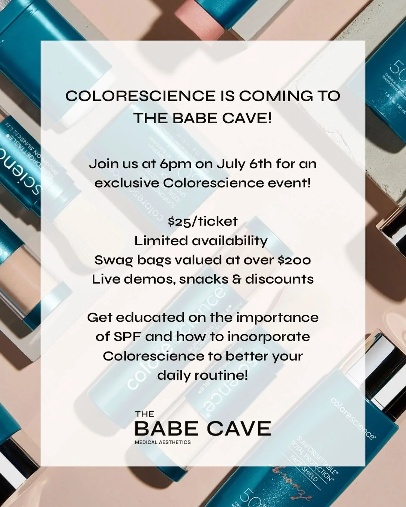 ☀️ BIG NEWS, BABES! ☀️

We&rsquo;re so excited to officially welcome Colorescience to The Babe Cave! 🎉

If you&rsquo;ve never heard of Colorescience before, it&rsquo;s a physician-recommended skincare and mineral makeup brand that combines beautiful