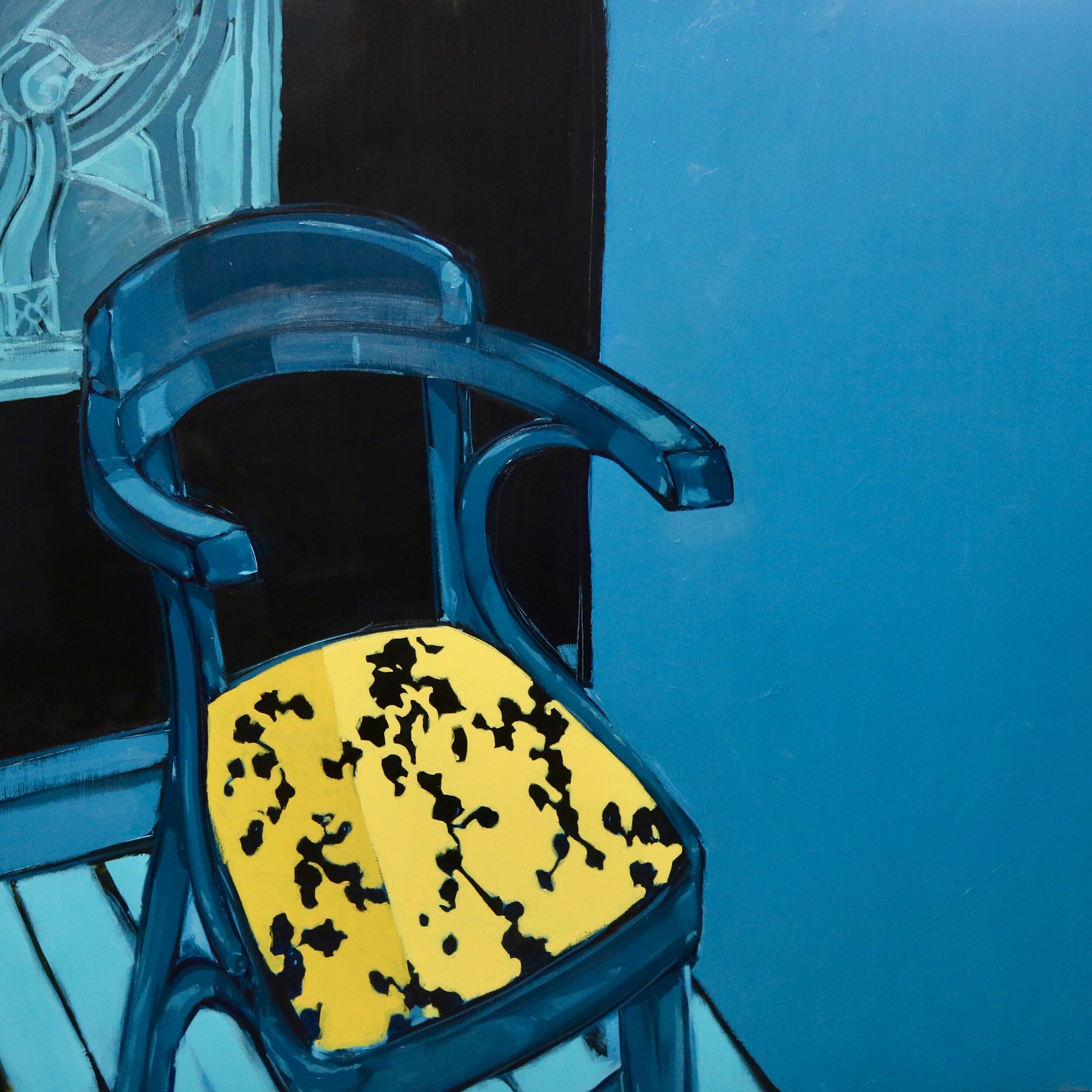 Chair in Blue & Yellow