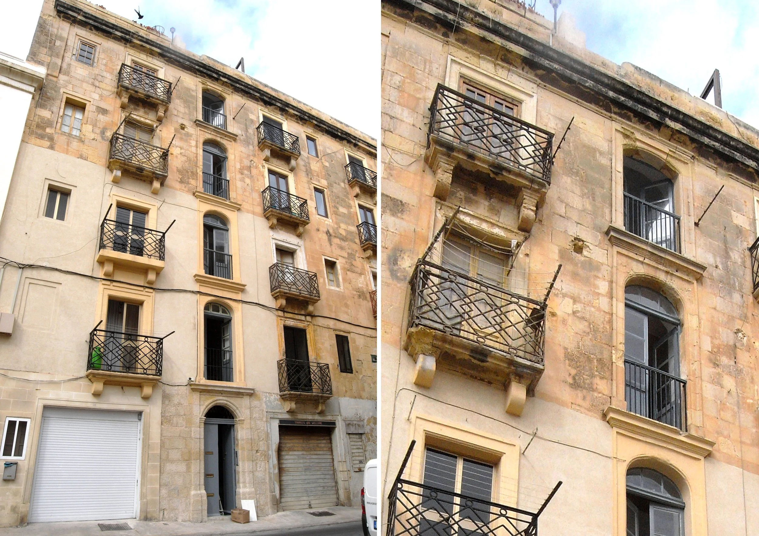 Valletta: Triq L' Infermerija — Buildings of Malta