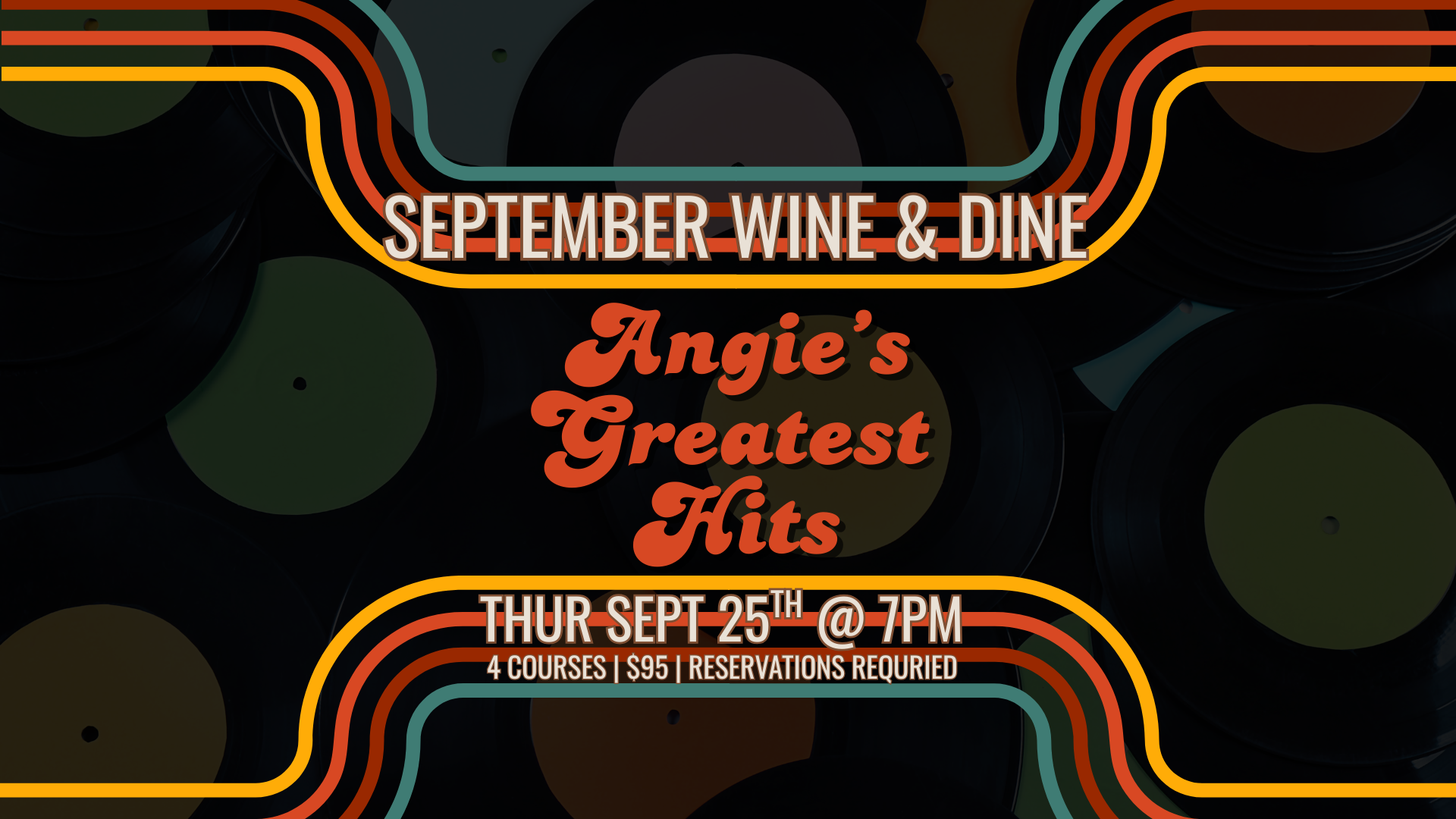 September Wine & Dine: Angie's Greatest Hits