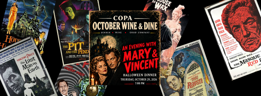 October Wine & Dine: An Evening With Vincent and Mary Price