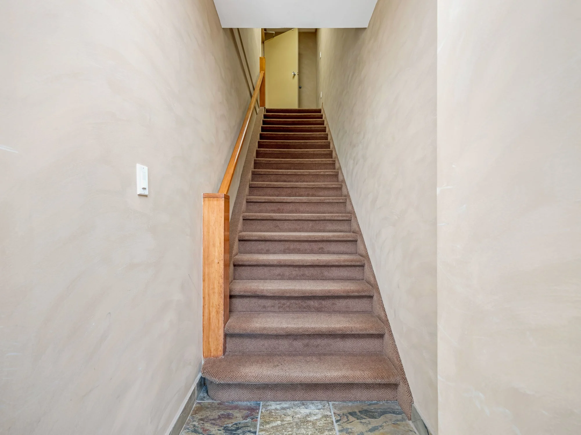 Staircase to the second floor at 18 Macdonell Street