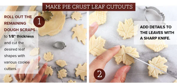 Pumpkin Pie With Leaf Cutouts — Grand Fête