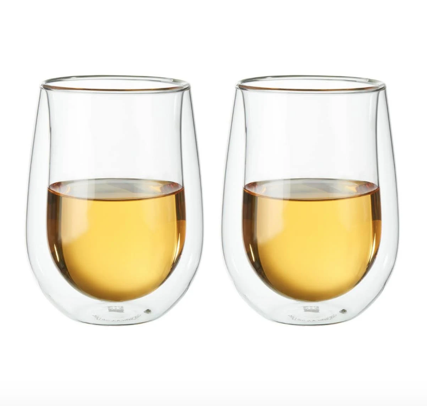 Pair of Wine Glasses (2) His and Hers (10 oz) 