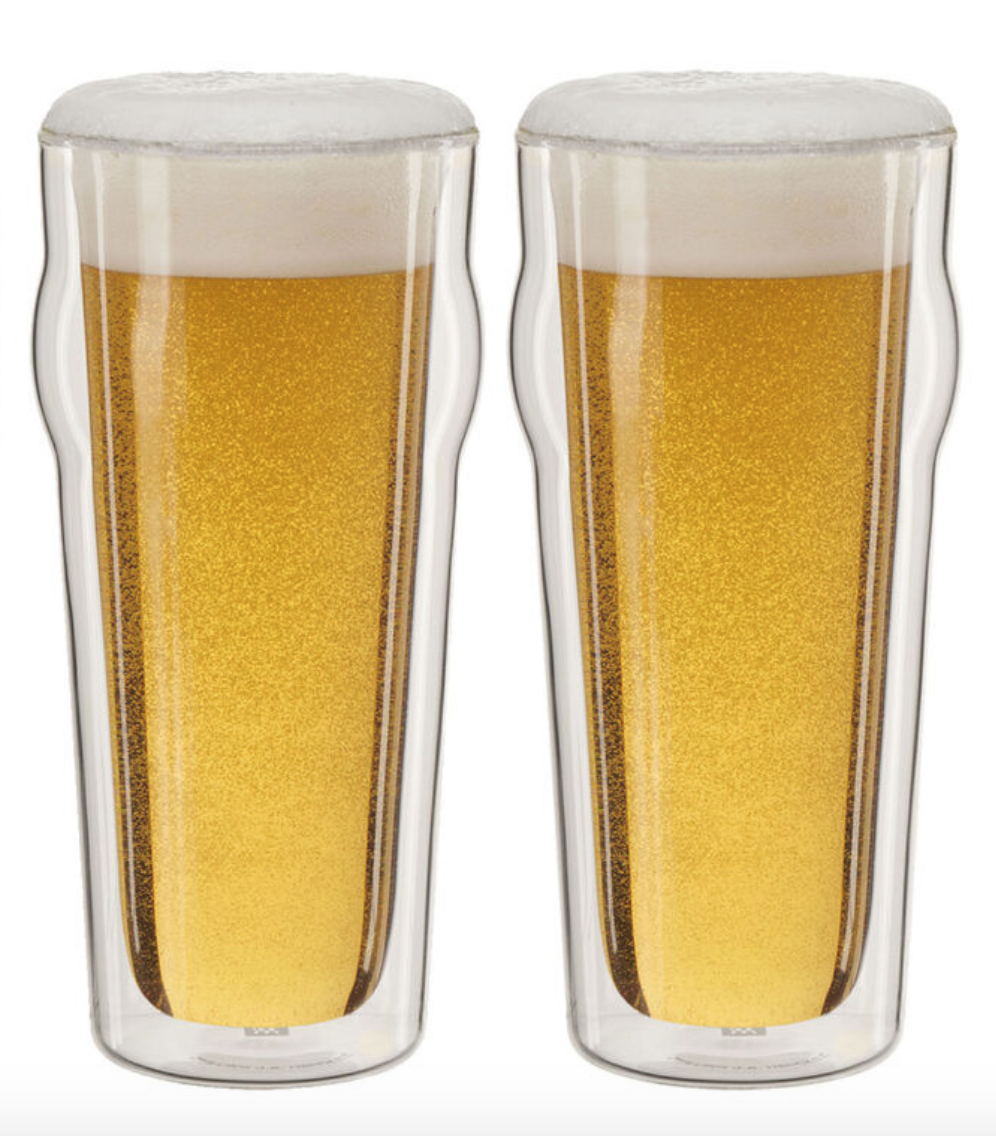 ZWILLING, Sorrento Double Wall Beer Glass, Set of 2 - Zola