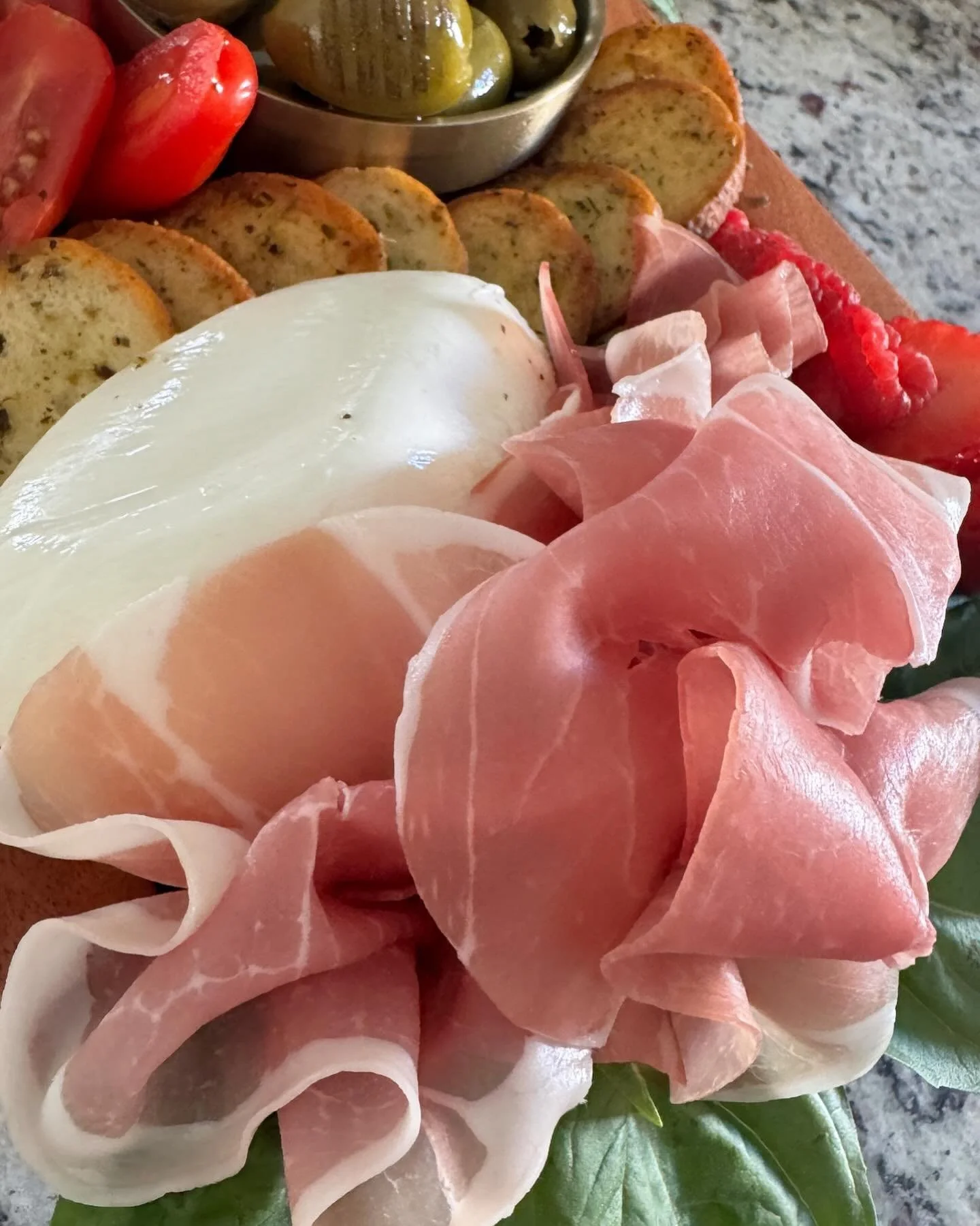 Basil &amp; Prosciutto Flowers 🌸