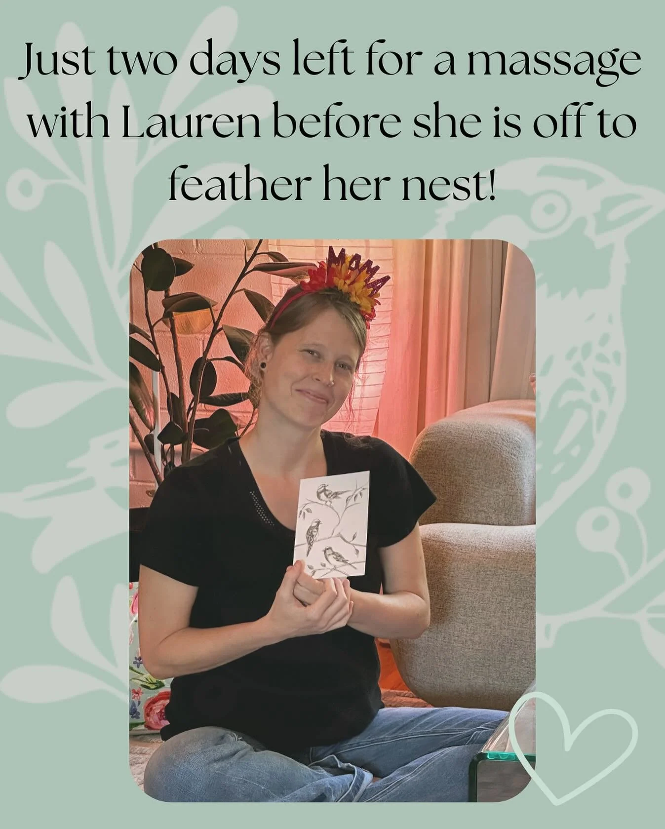Lauren has a few spots available on Wednesday and Thursday this week before she leaves us to style down and have her beautiful baby. We have loved working with Lauren so much. She is a delight and the kindest, most intuitive person. That baby sure pi