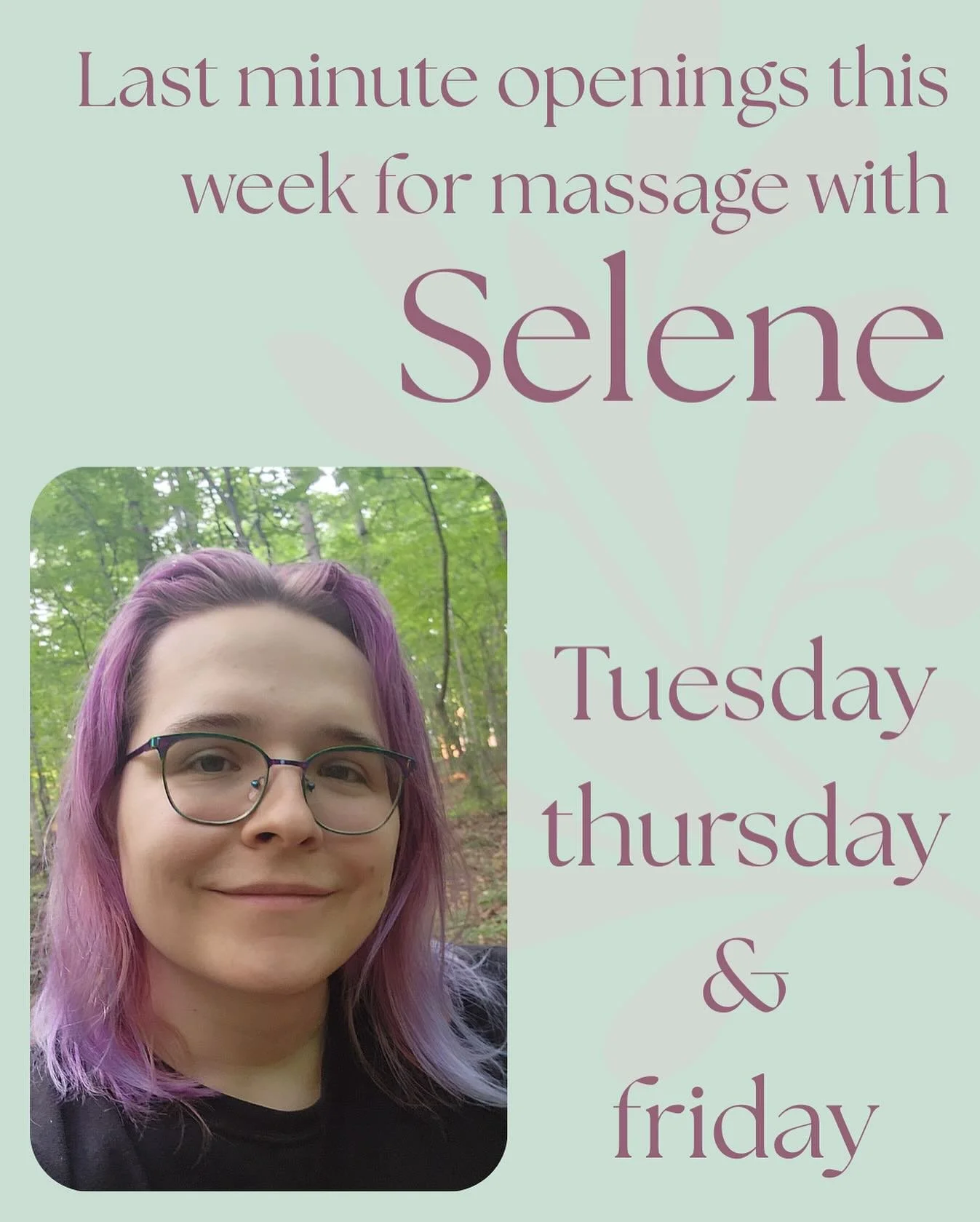 Selene is an amazing and intuitive massage therapist. She does cupping, too! #licensedmassagetherapist #atlantaspa #supportyourlocalspa
