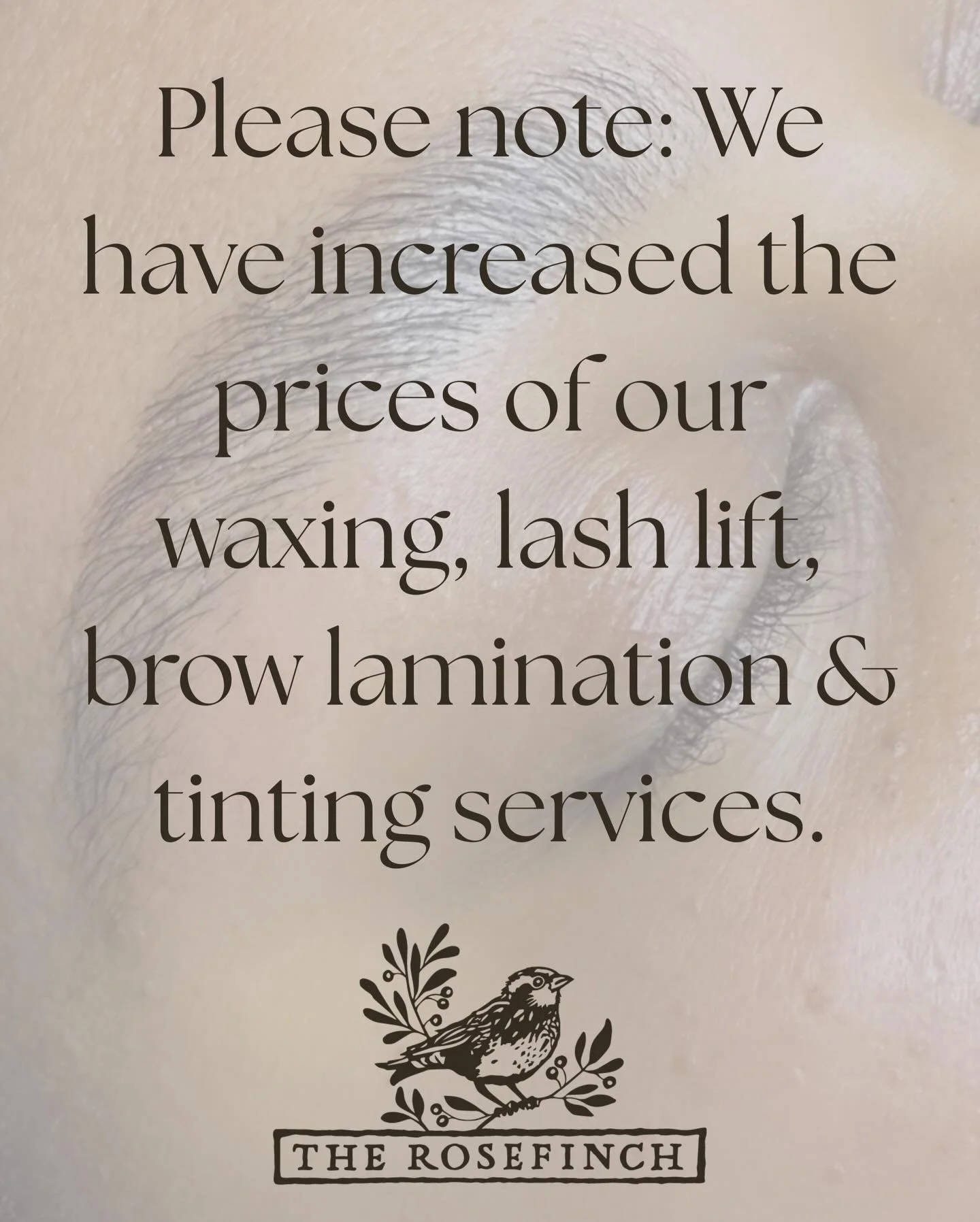 These are the ONLY services you will see a price increase for this year. The new prices are in line with other providers in Atlanta. (We haven&rsquo;t raised prices on these services in YEARS!) Thank you for your ongoing support! #shopsmall #supporty