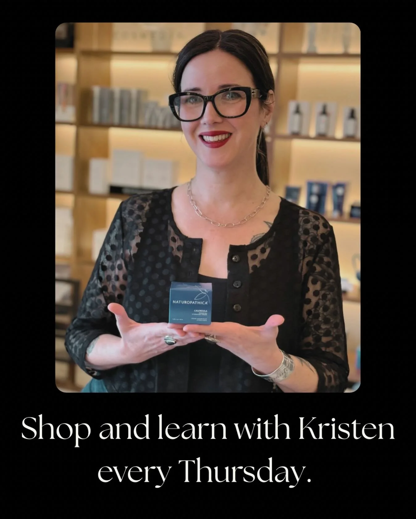 Starting February 12, spa owner (and veteran esthetician) Kristen will be working the front desk every Thursday. Stop by and get some free skincare advice and learn more about what routine is best for your specific skin. She will make recommendations