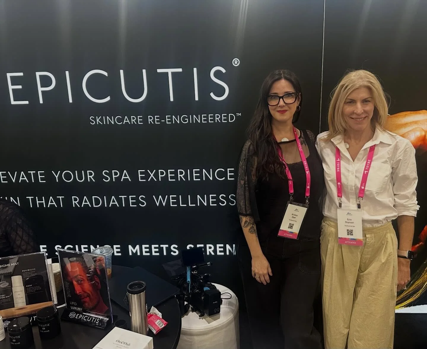 @ispadoyou Day 1 Some of our favorite brands @epicutis @naturopathica and @therabodybeauty We are having a great time. @mcerinpearson