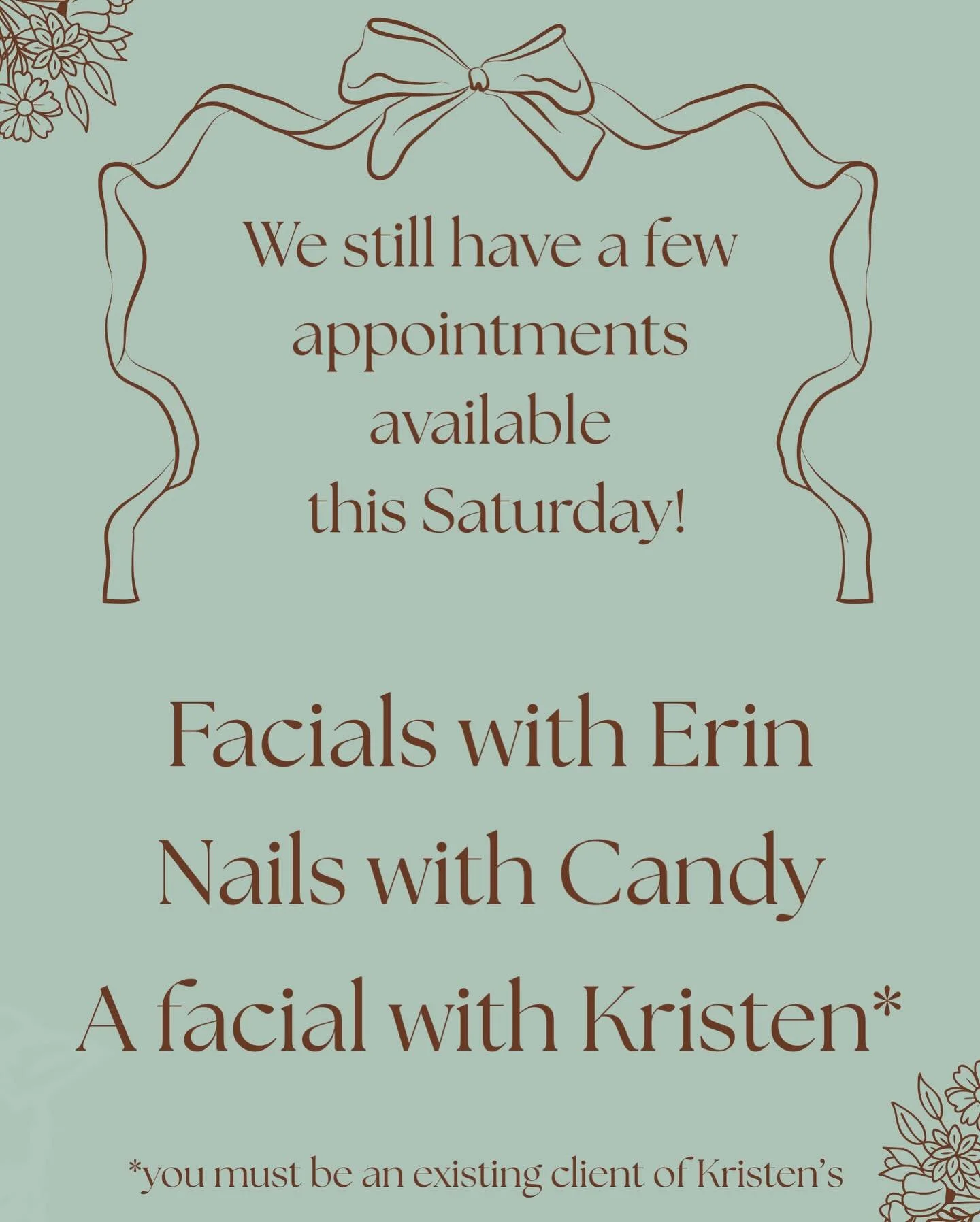It&rsquo;s a great weekend for some self care and learning! Let us teach you how to have your best skin and nails ever. Call/text the spa after 10:00 am or book online. #supportyourlocalspa