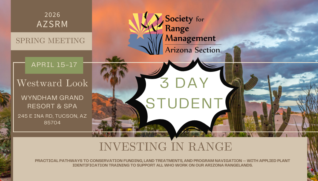 STUDENT: Wednesday - Friday/3Day/2026 Spring Meeting: INVESTING IN RANGE
