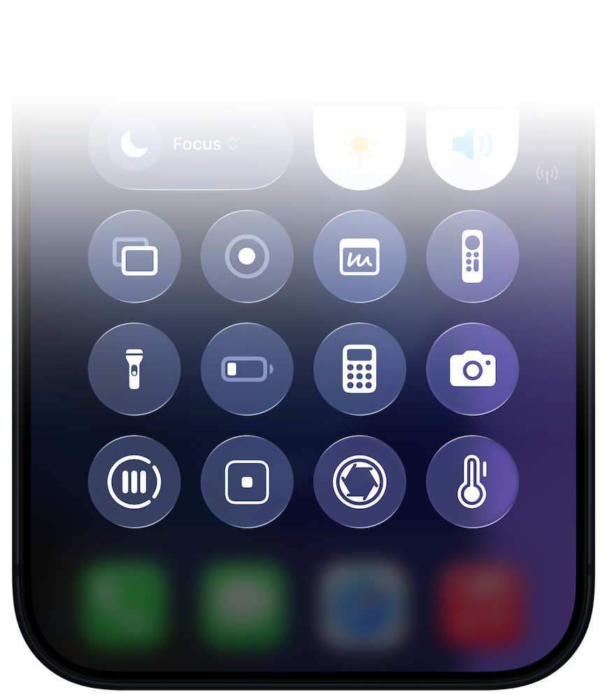 Camera M Control Center Widgets