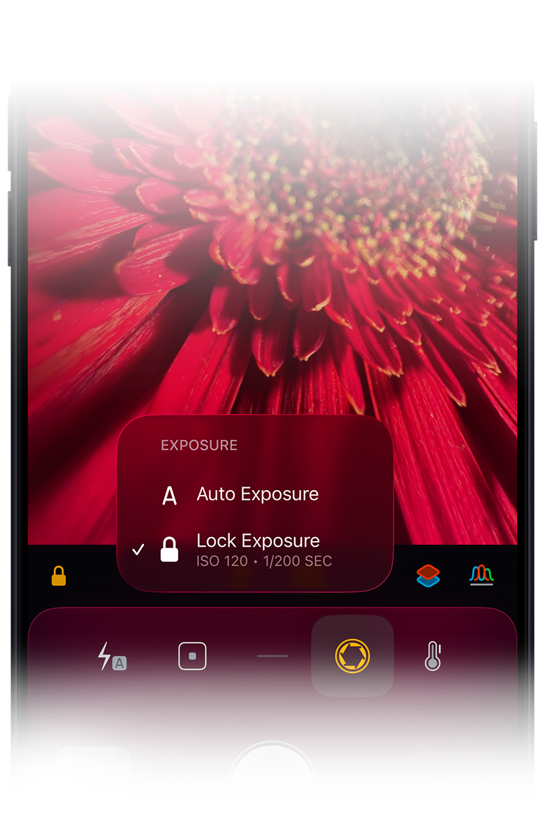 Camera M context menu