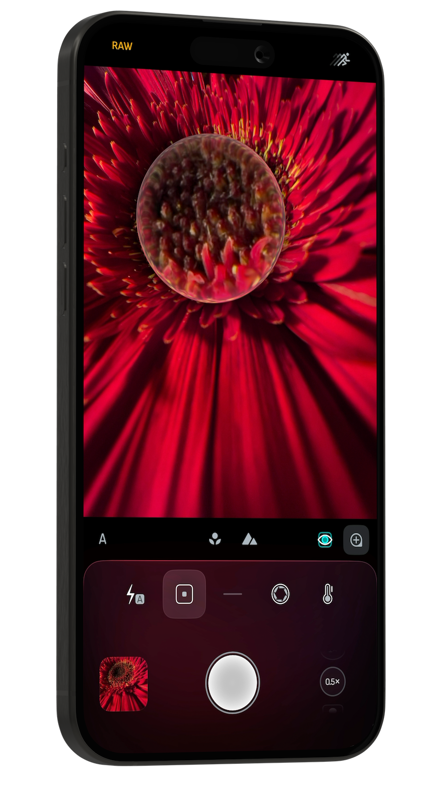 Macro photography tool - 4x magnifier loupe.