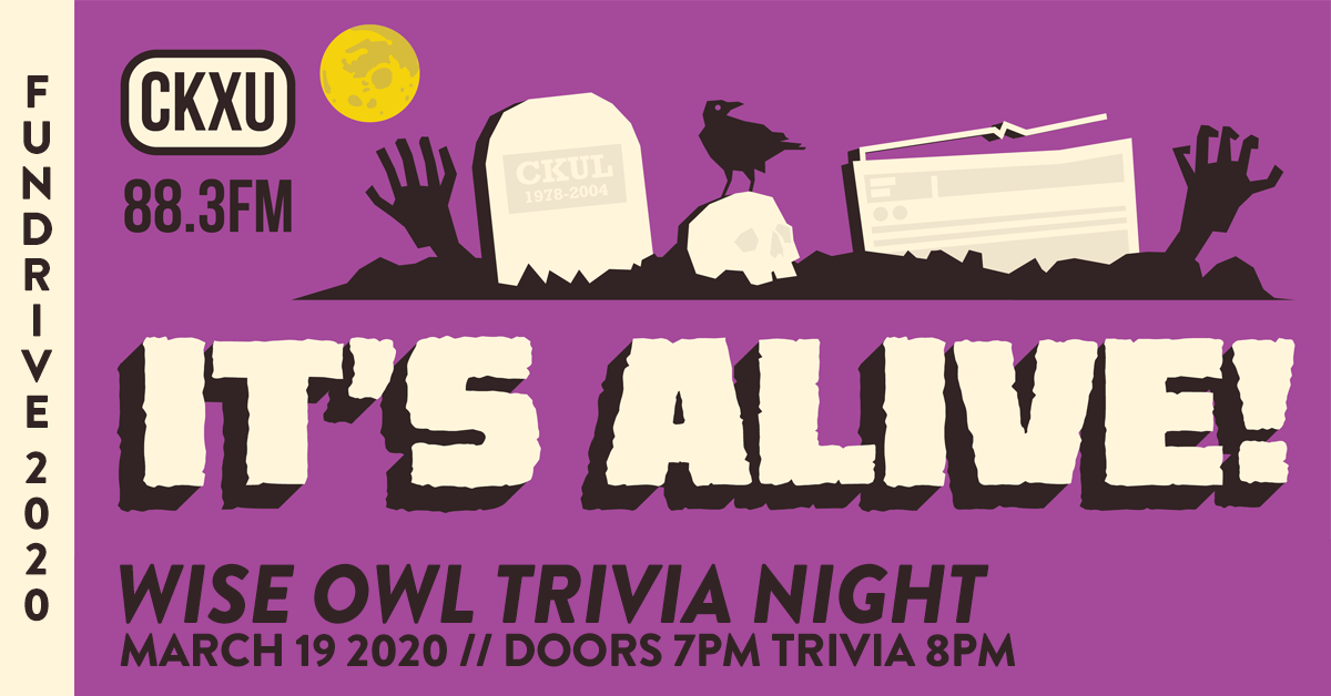 Thursday, March 19 2020 Owl Acoustic Lounge (411 3 Ave S, Lethbridge, AB T1J 0H4) Trivia Starts @ 8PM | FREE Entry! Come on down to the Owl Acoustic Lounge for some harrowing horror-themed trivia. Band together for this battle of the minds for the …