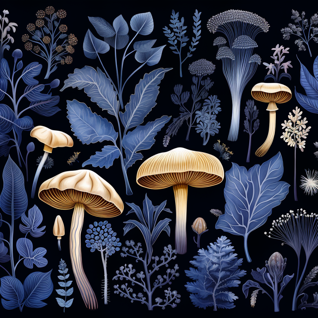 jessieot_indigo_mushroom_botanical_illustration_surface_pattern_058c8eaa-9bbc-4f2c-b666-2b1a4d1dfced.png