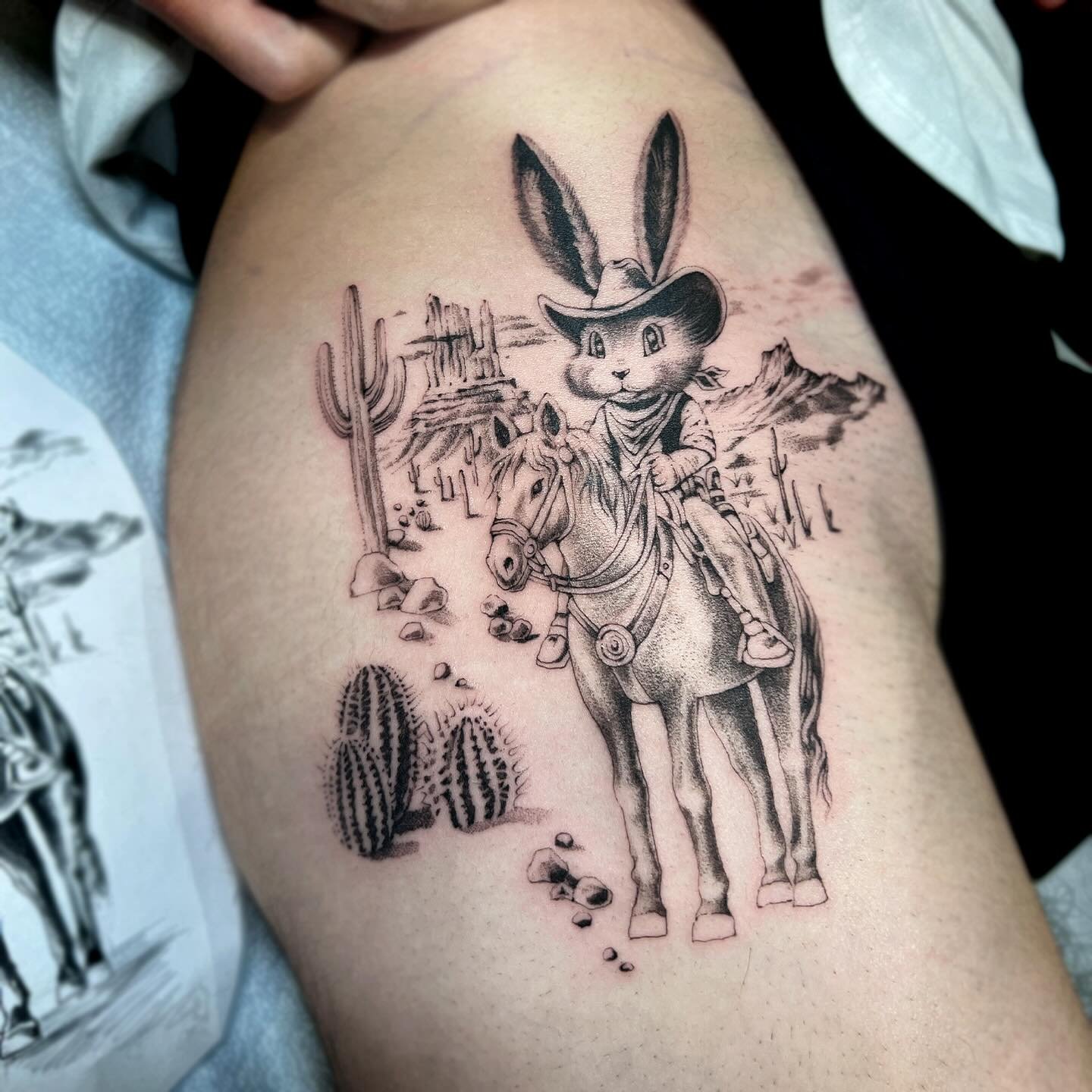 Jake manifesting his true cowboy bunny self. 
🐰 🐰 🐰 🐰 🐰 🐰 🐰 🐰 🐰
When friends come to you with the most bizarre projects. 🖤🖤🖤🖤 thank you for visiting, thank you for trusting &amp;&amp; for having too much fun with me ✨✨✨ never thought we&