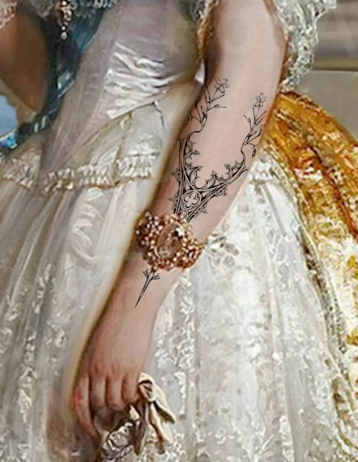 𝑻𝑨𝑲𝑬𝑵 🥀 Steepled rose flornament 
All available flash located @inklore_flash 

This herbal rose commonly known as church steeples creates medicinal elixirs from its leaves healing wounds and curing upset stomachs. Spreading its seeds with its h