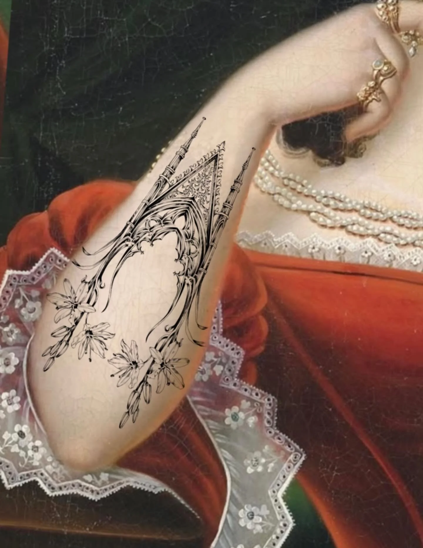 𝑻𝑨𝑲𝑬𝑵 🥀 Spires of white rain lilies. 

A flornament spiraling upwards towards to the skies after the storm. Blooming for hope, resilience &amp; new beginnings. Wishing you a slow start and many happy hopes, dreams and thoughts to begin this nex