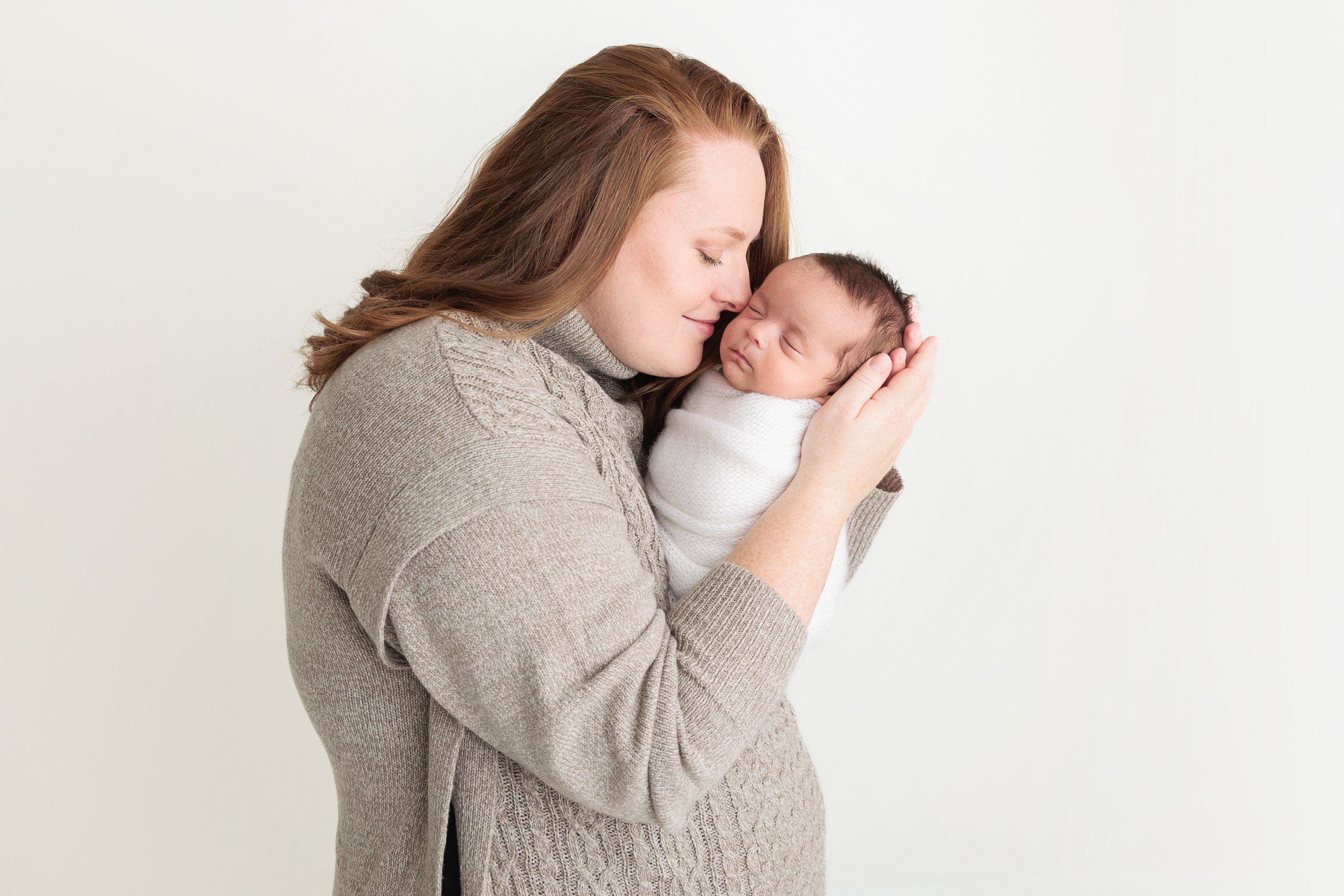 mother and newborn baby boy