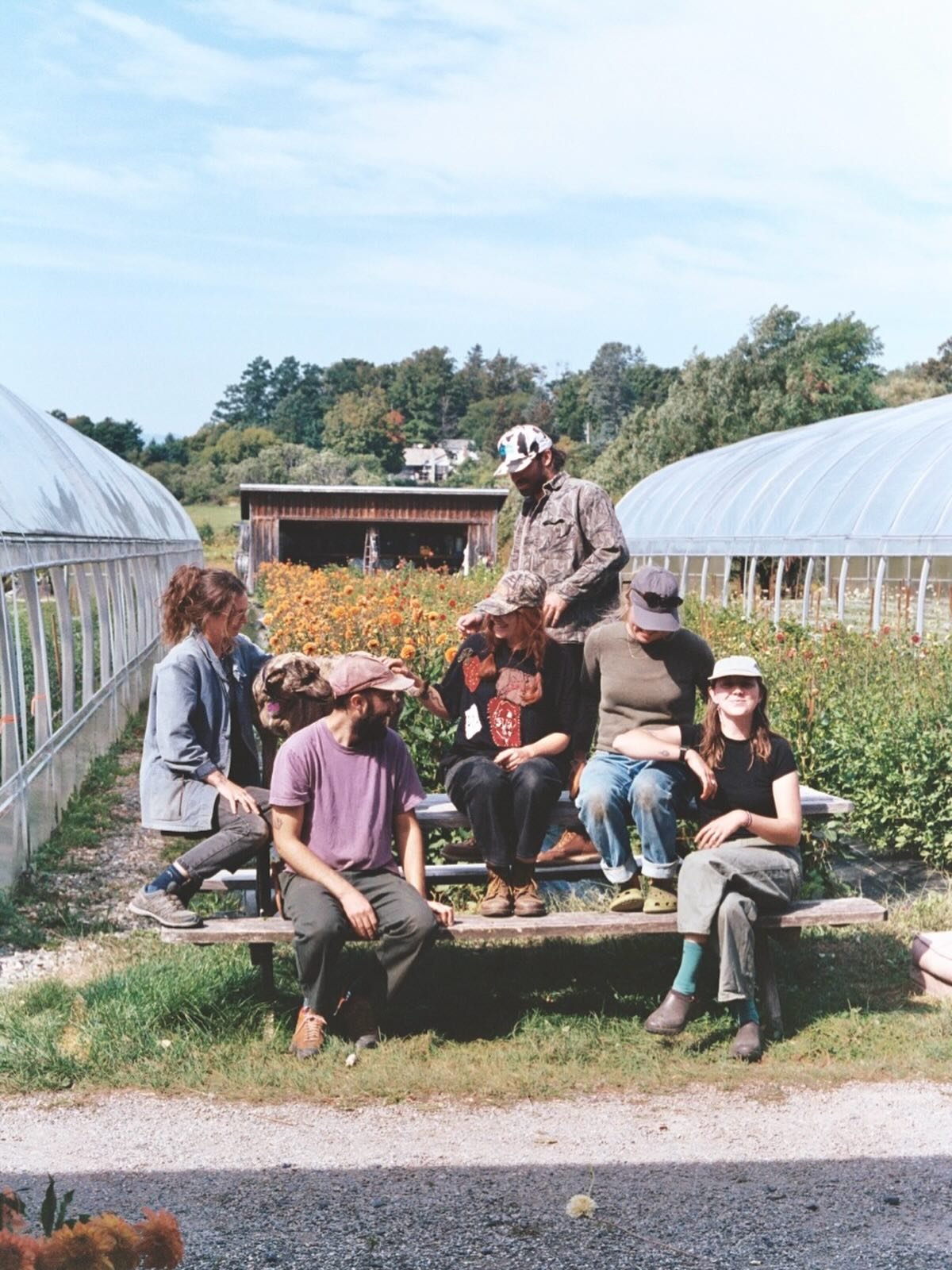 New year, same old crew ❣️, but if anyone wants to come harvest truck loads of flowers a couple mornings a week and work the Burlington Farmers&rsquo; Market this summer hit us up. Back to work in a few short weeks
