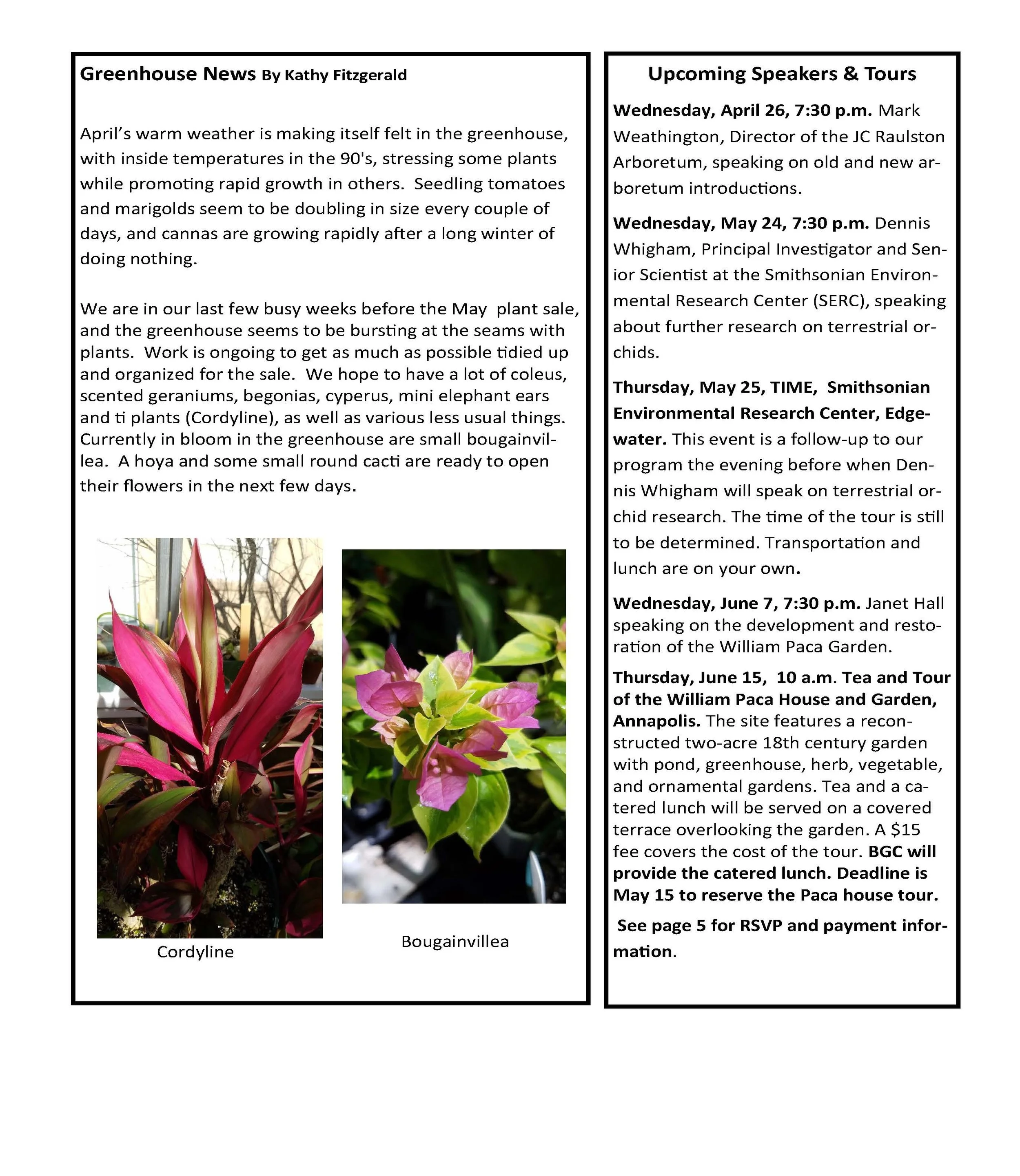 April 2023 (Volume 71, Number 4) — GreenbeltBeltsville Garden Club