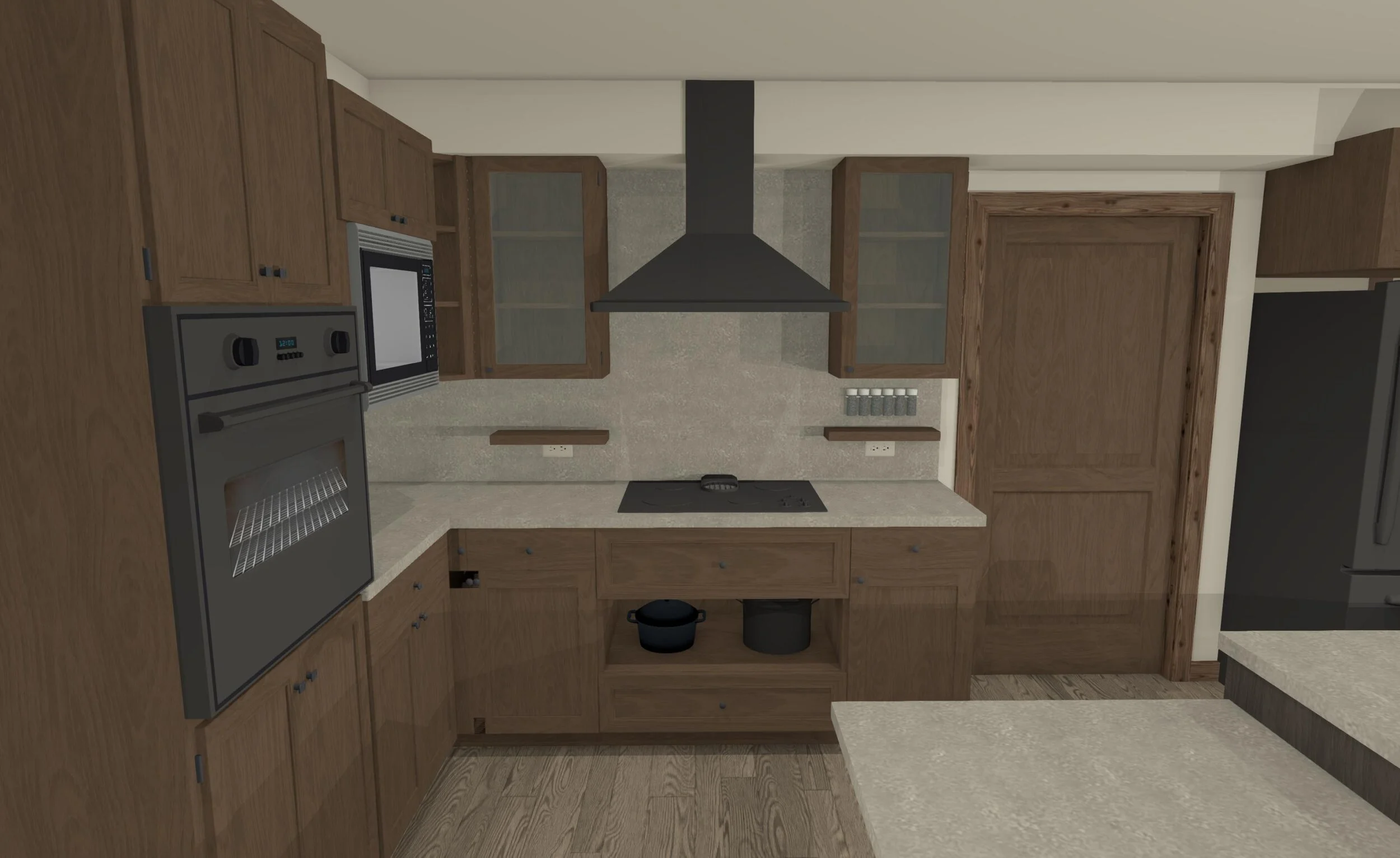 DESIGNED - New Cook Top and Oven Area
