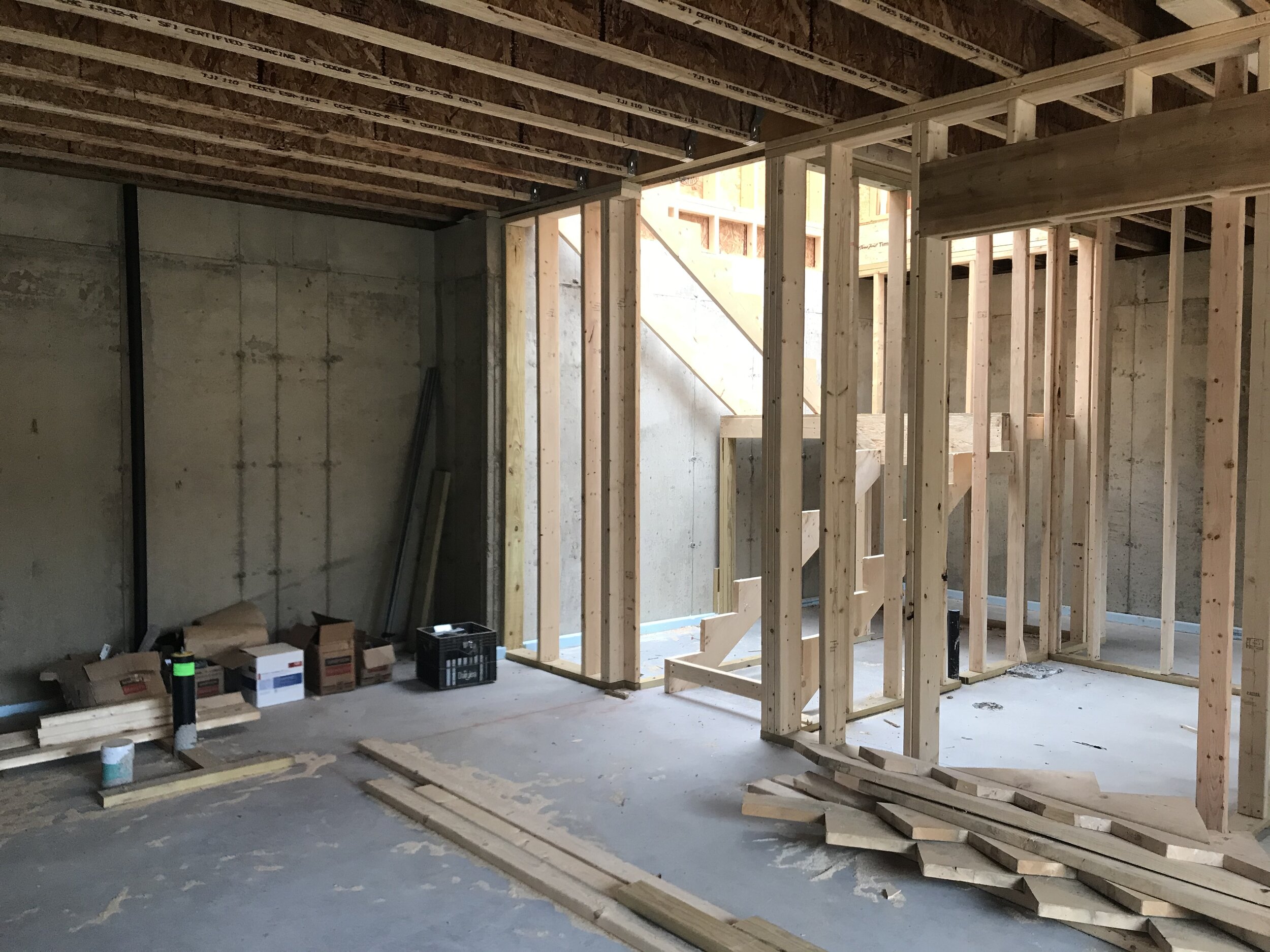 In Progress - Future Walkout Basement
