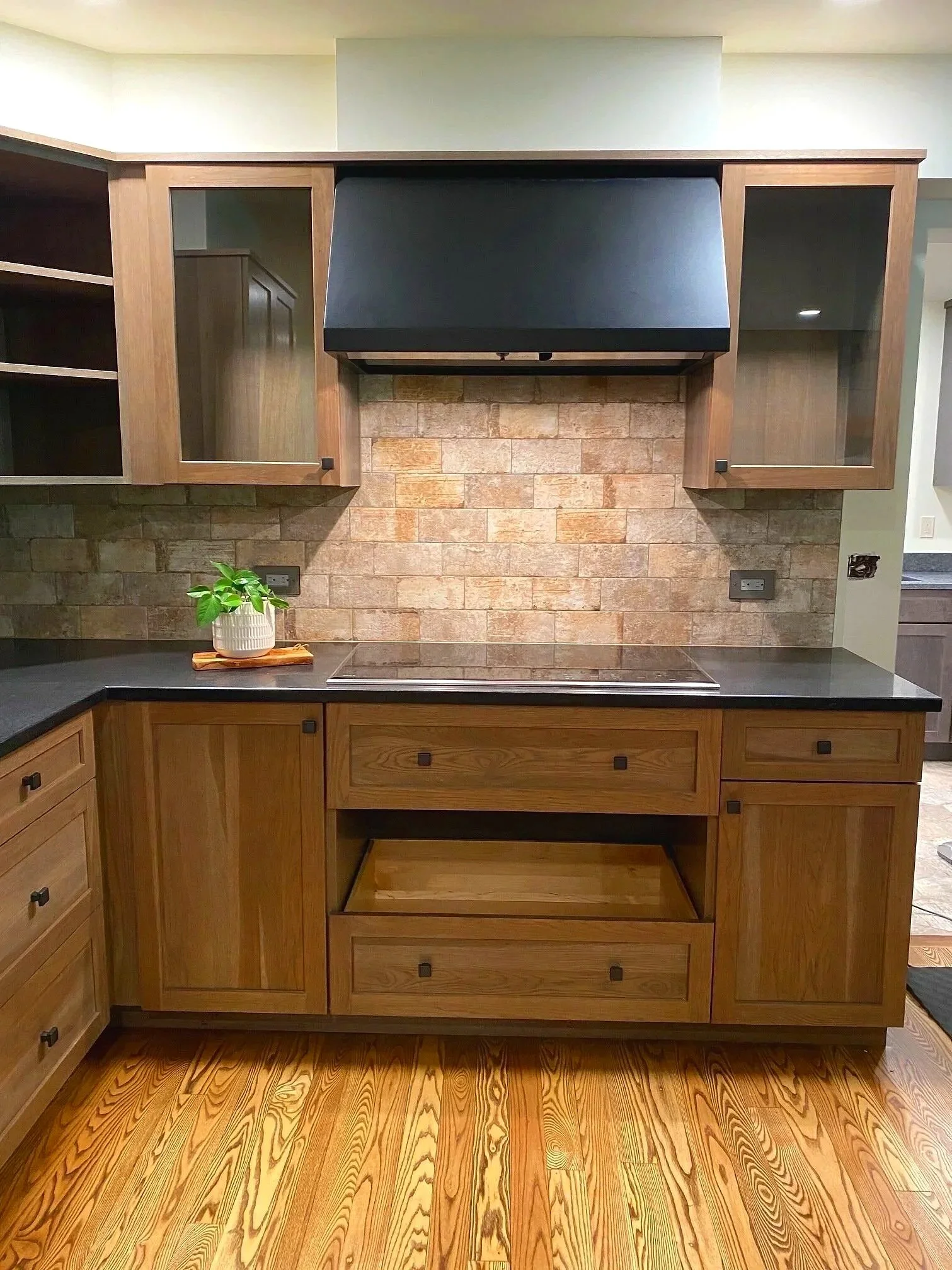 AFTER- Kitchen: New Cook top and Oven Area
