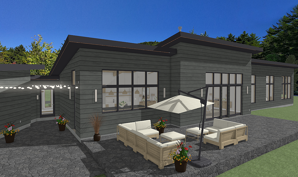 Design Image: View Facing Side of House