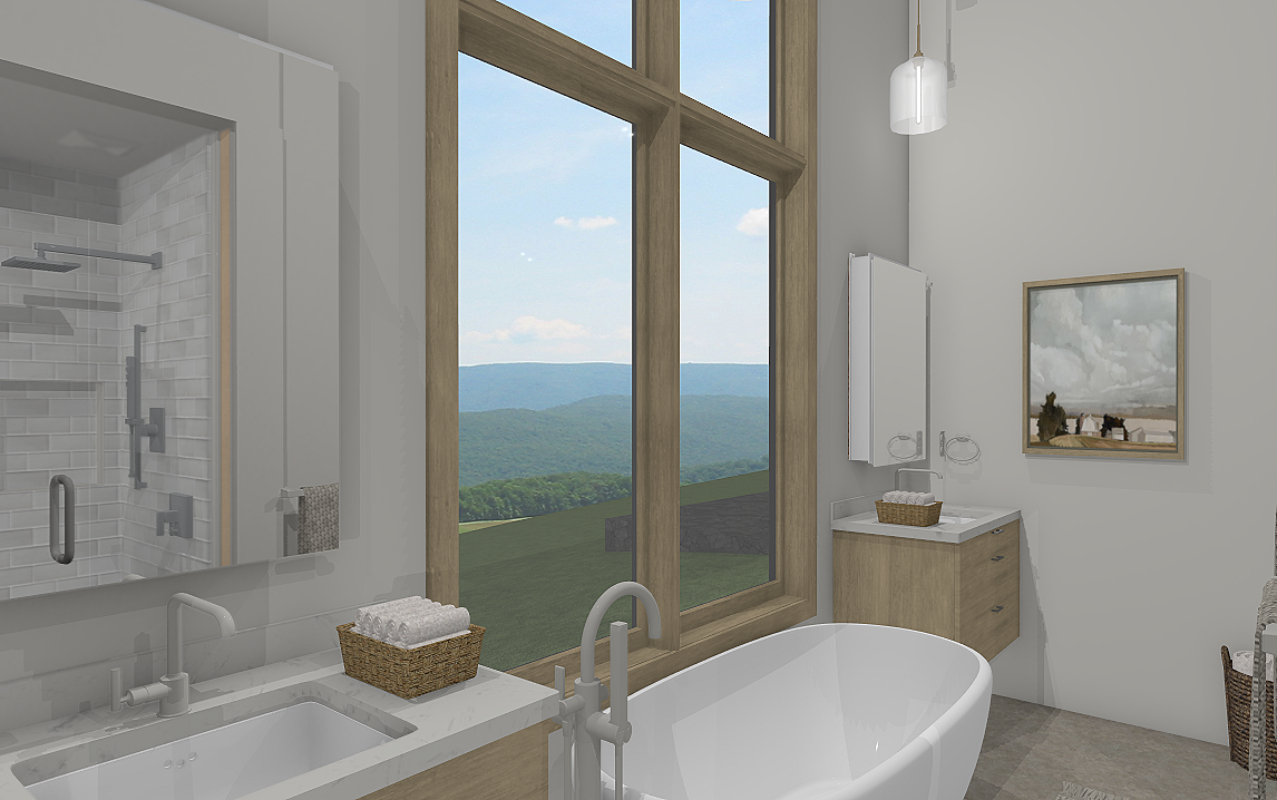Design Image: Primary Bathroom w/ View