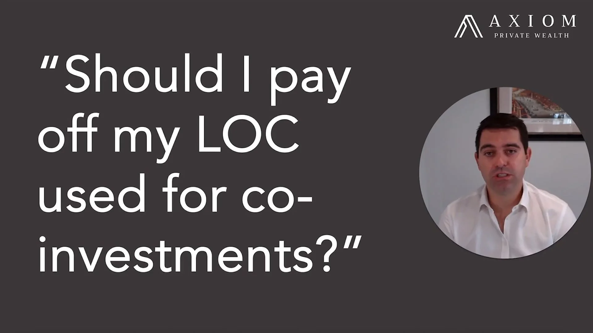 Considerations for your co-investment line of credit