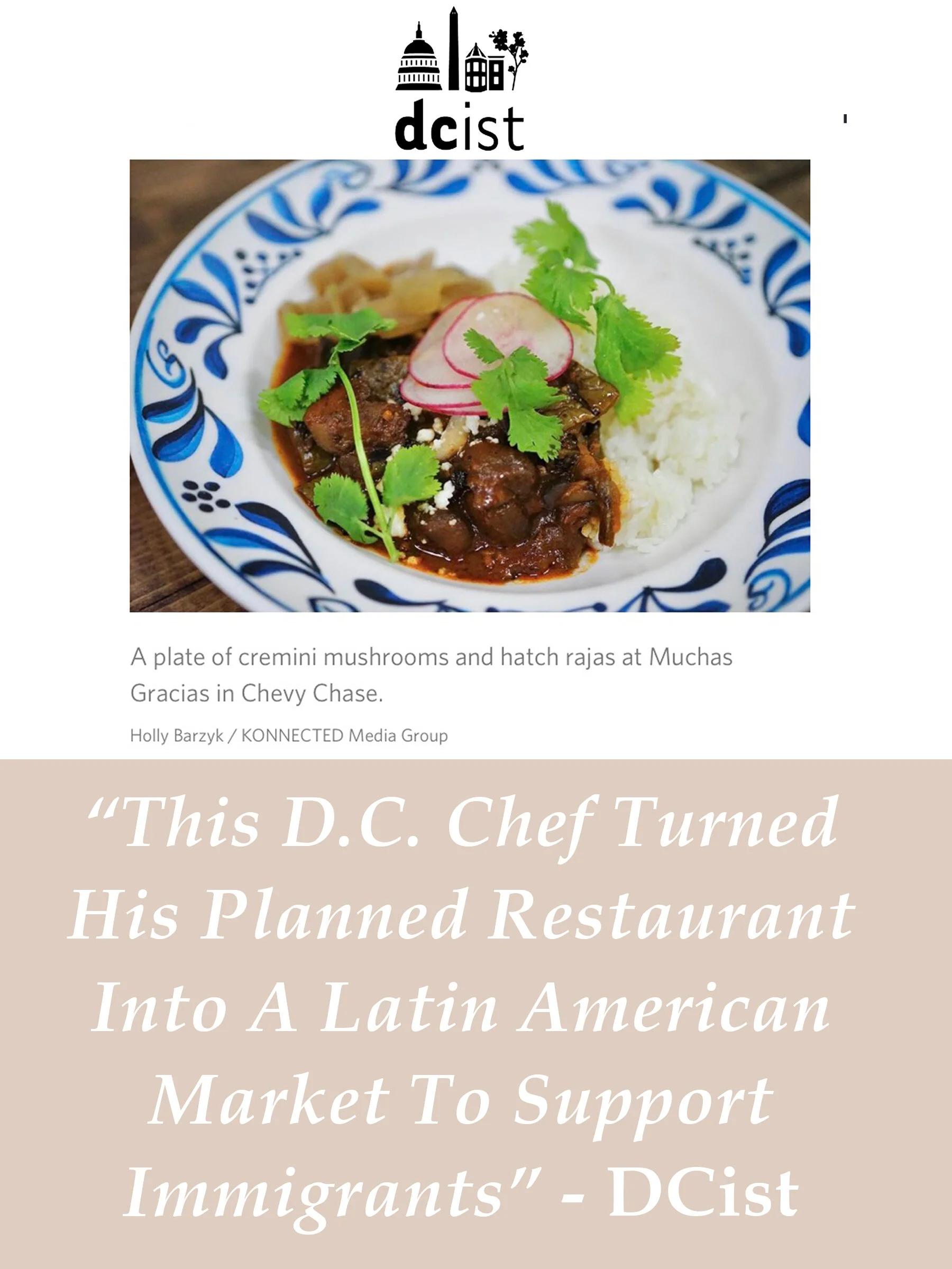"One of DC’s Top Mexican Chefs Is Opening a Carryout/Market in Chevy Chase" - Washingtonian