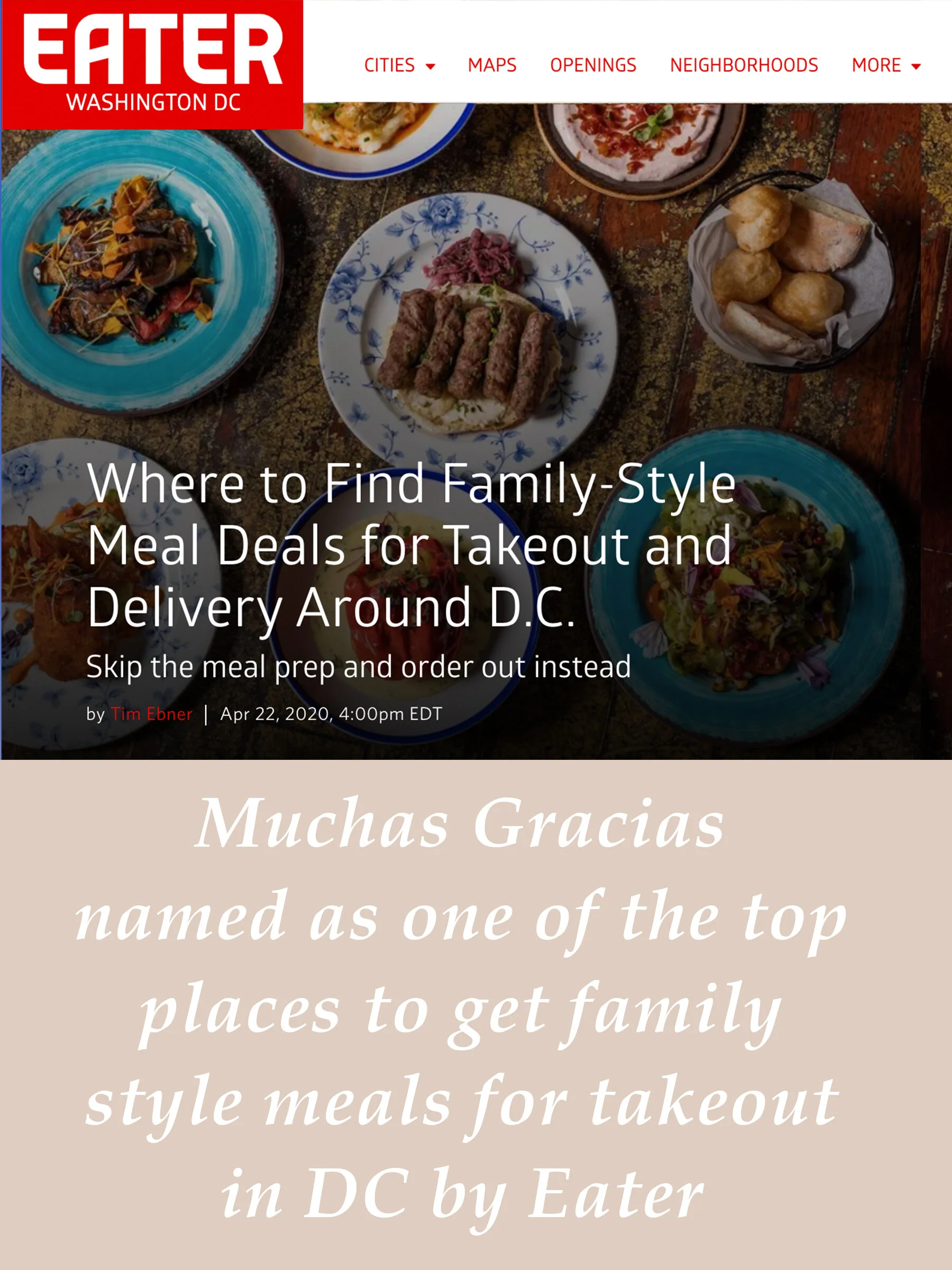 Where to Find Family-Style Meal Deals for Takeout and Delivery Around D.C. - Eater