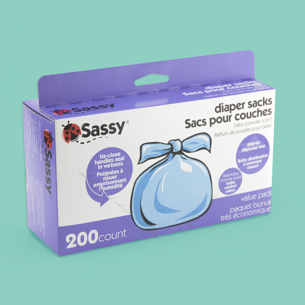 Sassy Deco Diaper Pins, 6 pack 