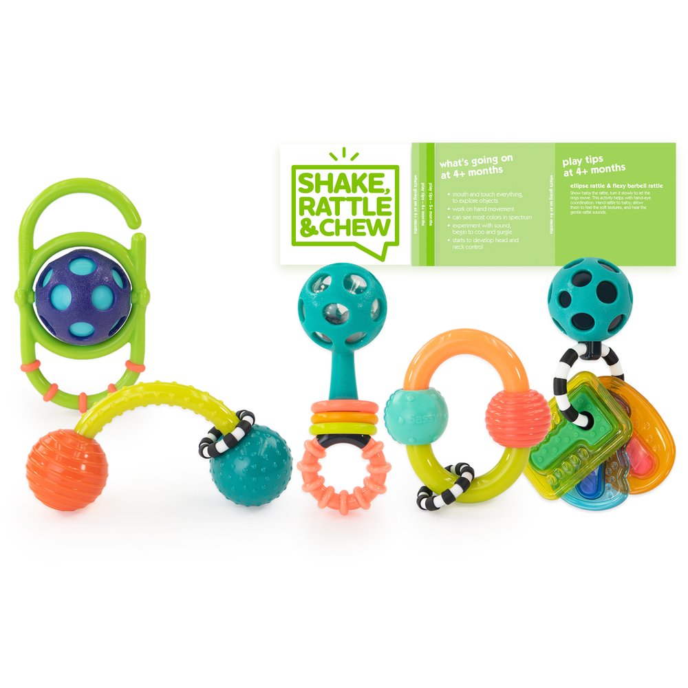 shake, rattle & chew baby box — Sassy Baby Inc.