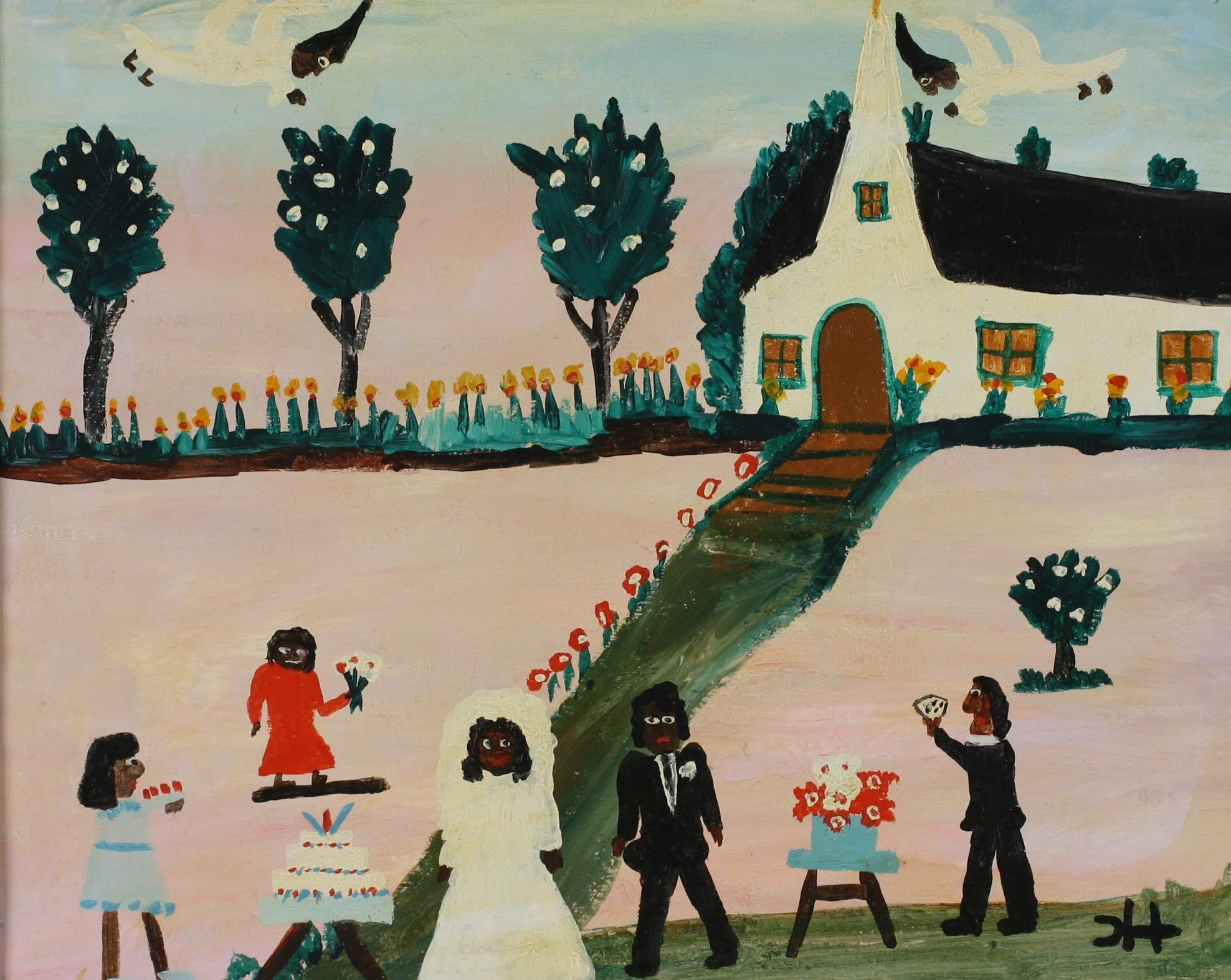 Wedding by Clementine Hunter