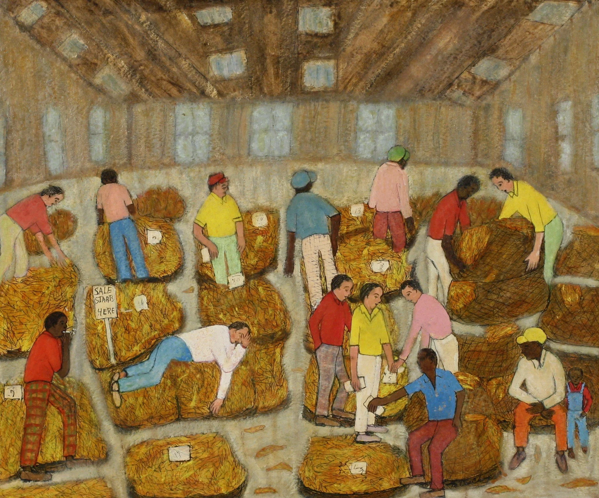 Waiting for Tobacco Auction by Minnie DesChamps