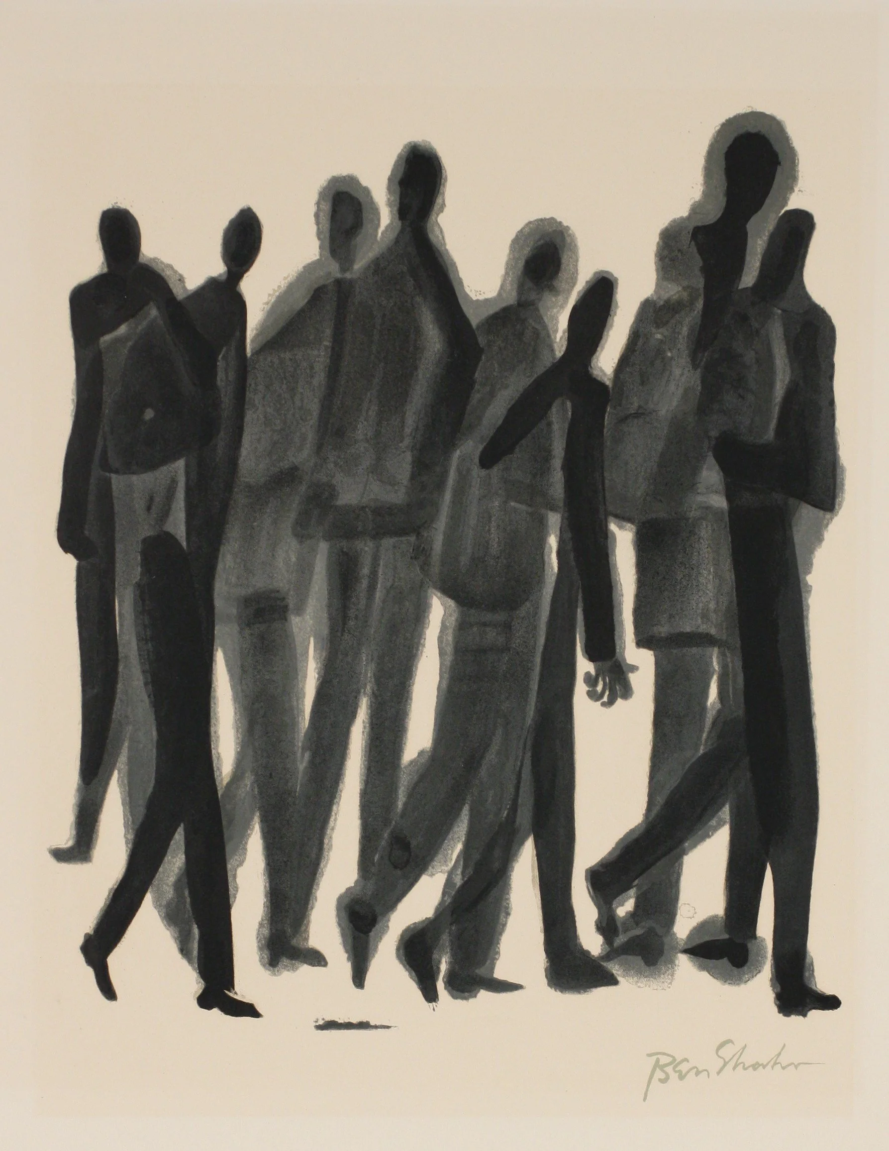 Many Men by Ben Shahn, 1968