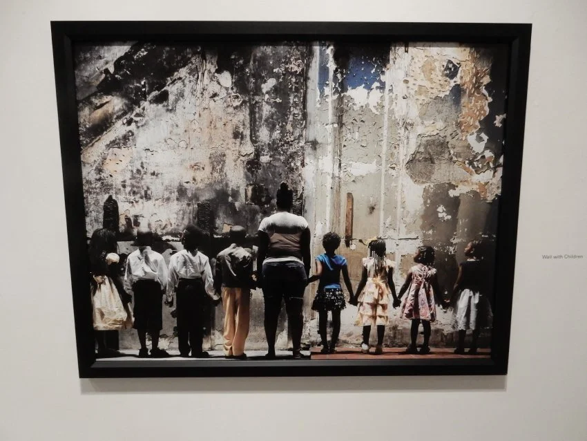 Wall With Children by Burk Uzzle, 2016