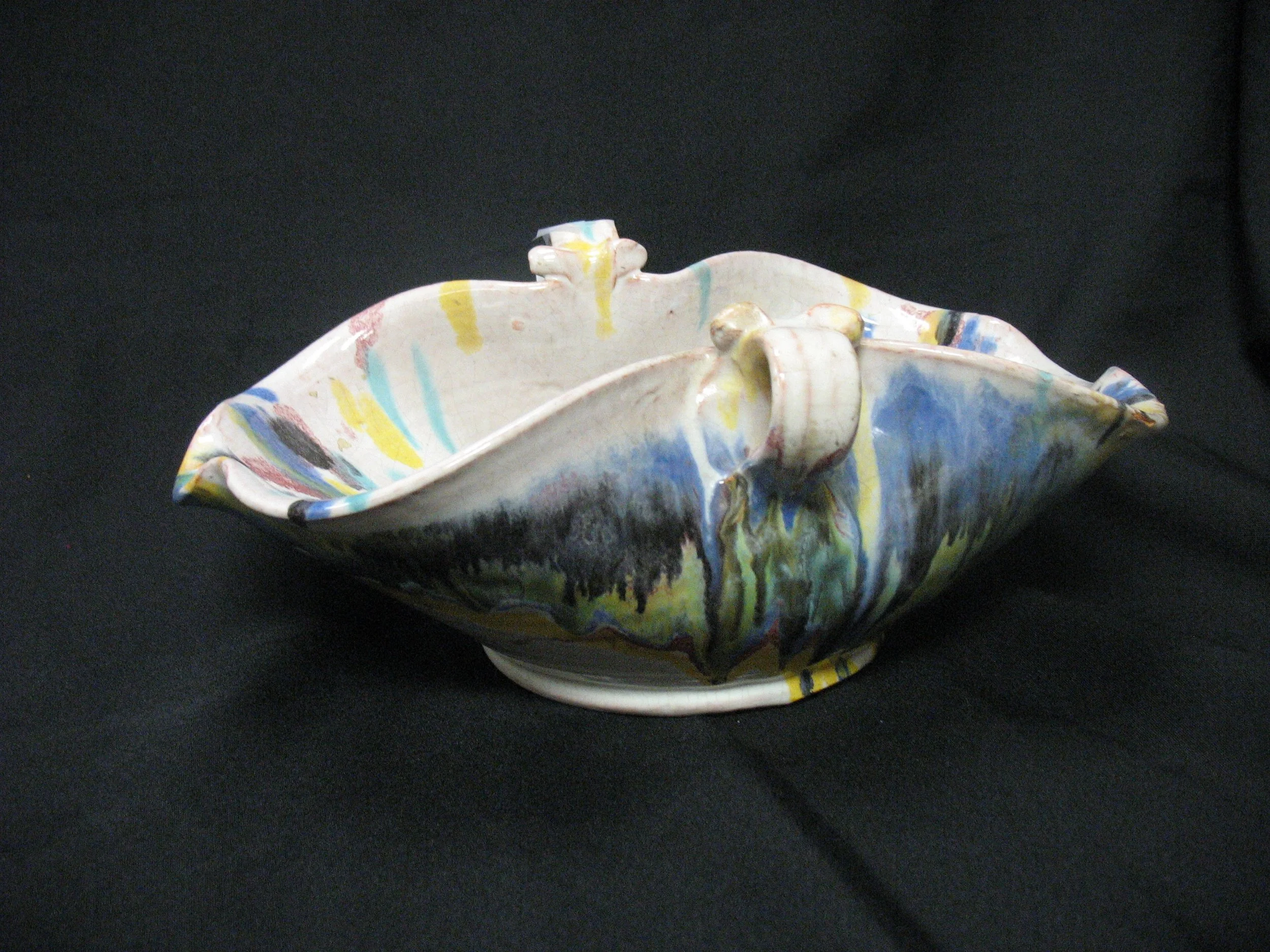 Low Two-Handle Bowl by A.R. Cole, Circa 1930