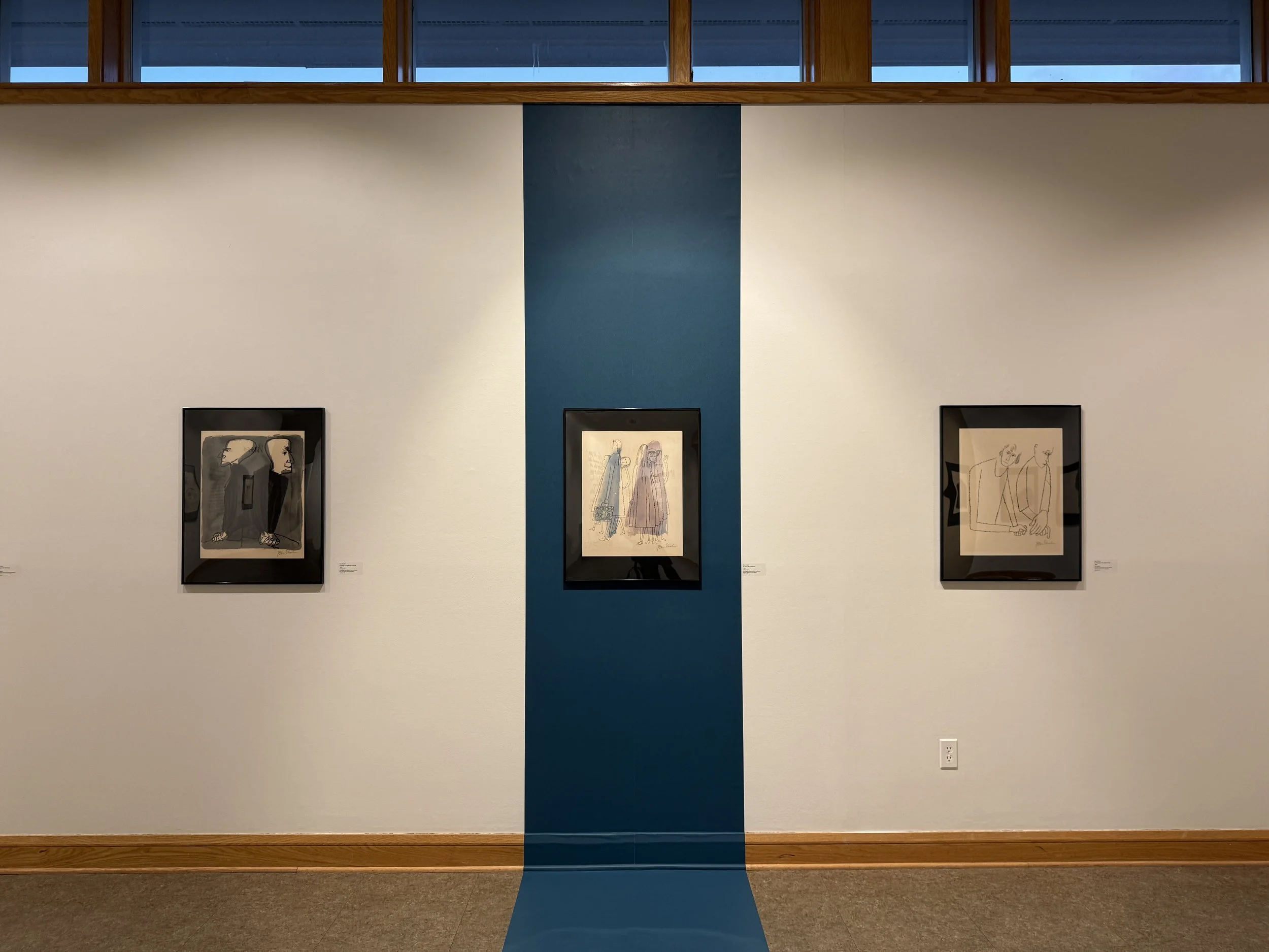 West Wing Gallery featuring lithographs by Ben Shahn