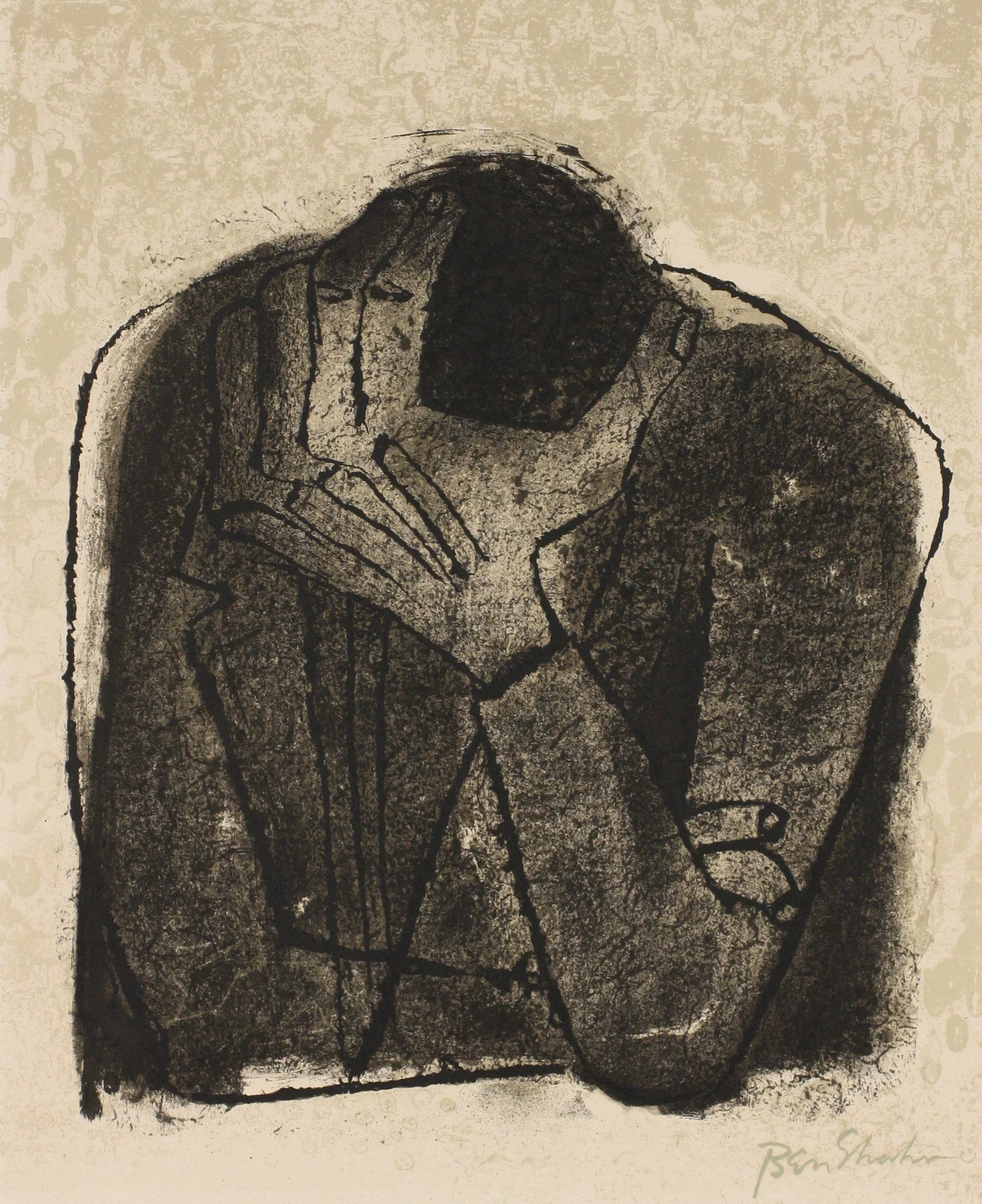 Beside the Dead by Ben Shahn, 1968