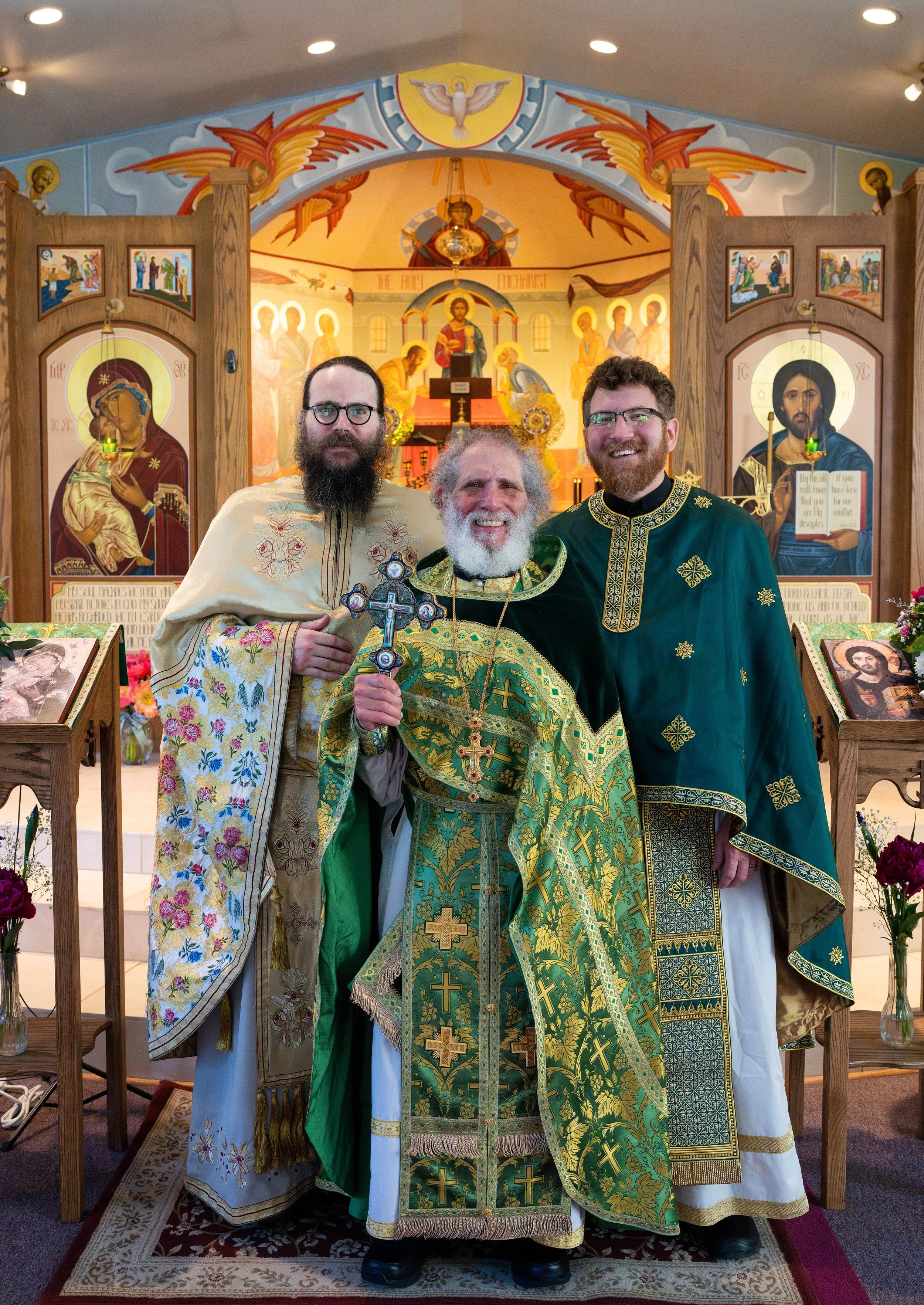 Fr. James, Fr. Jeremiah, and Fr. Nathaniel