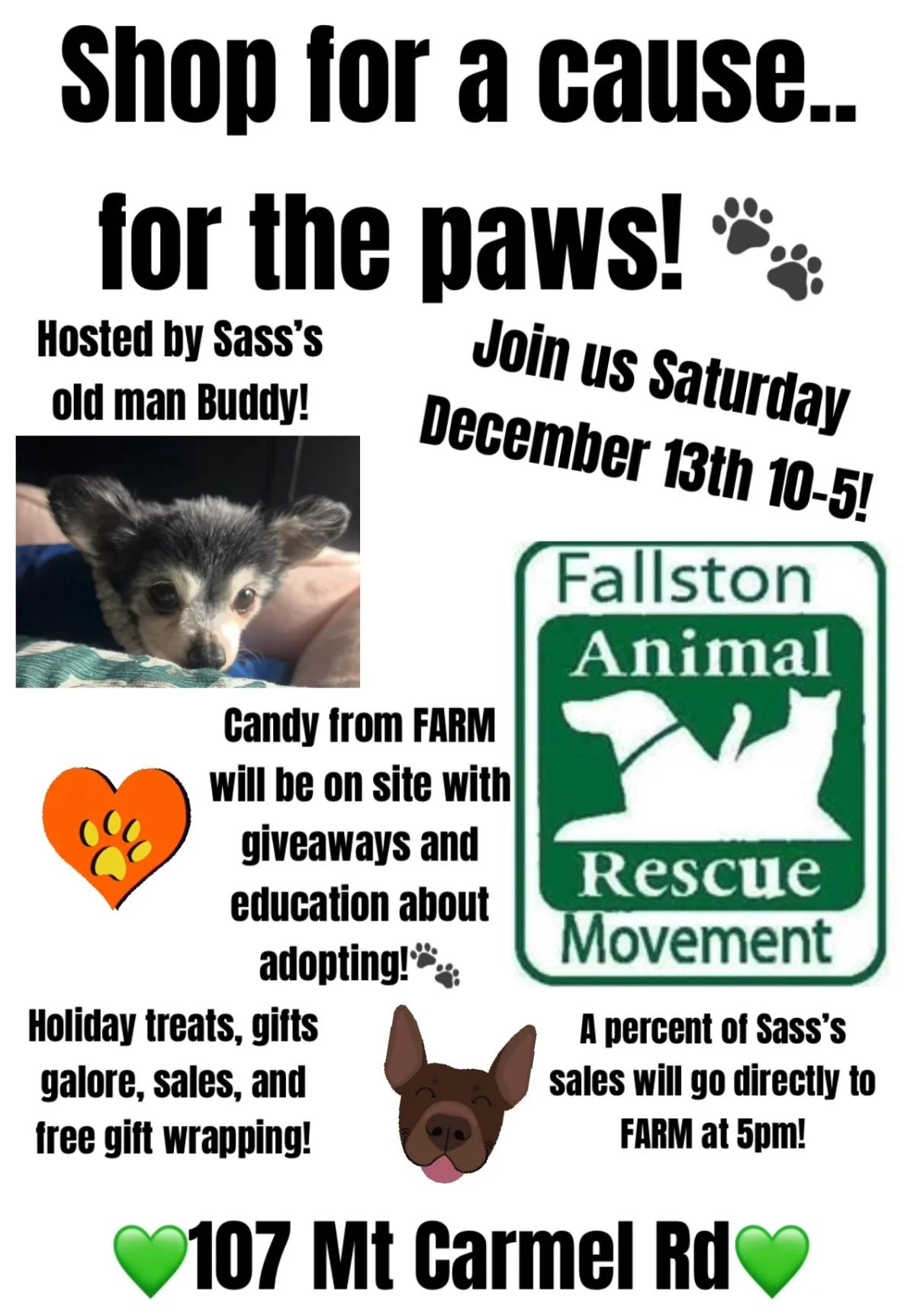 Shop for a cause… for the paws!